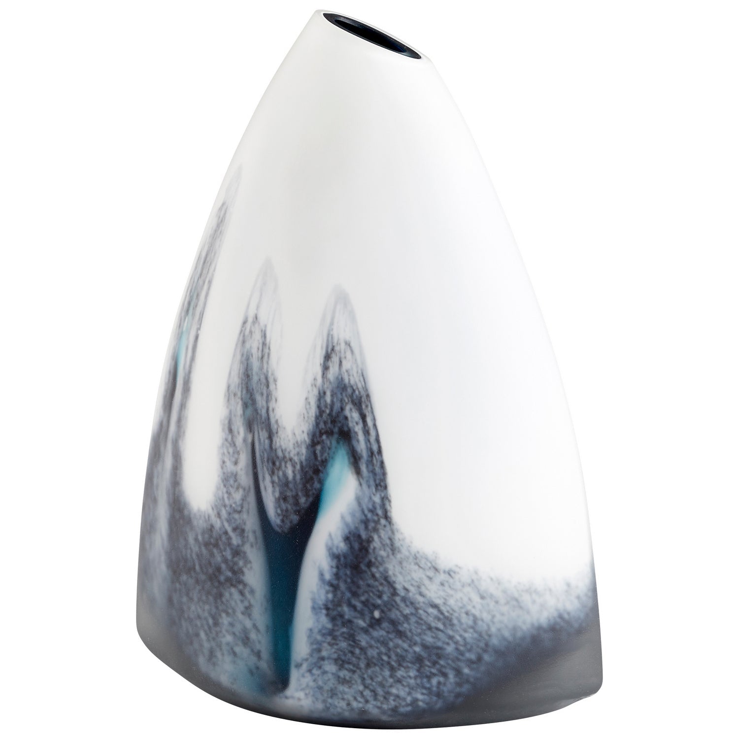 Cyan Design 11080 Mystic Falls Vase - Large Blue and White Ceramic Vase for Home Decor, Wedding Centerpiece, or Gift Idea