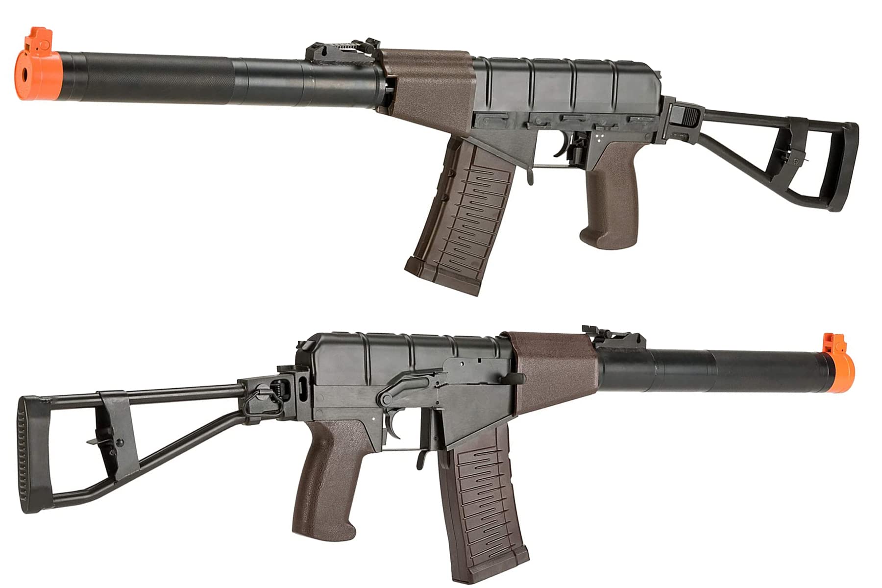 Lancer Tactical LCT Airsoft AS-VAL AEG Rifle with Folding Stock - High Performance Airsoft Gun for Outdoor Skirmishes & Tactical Training