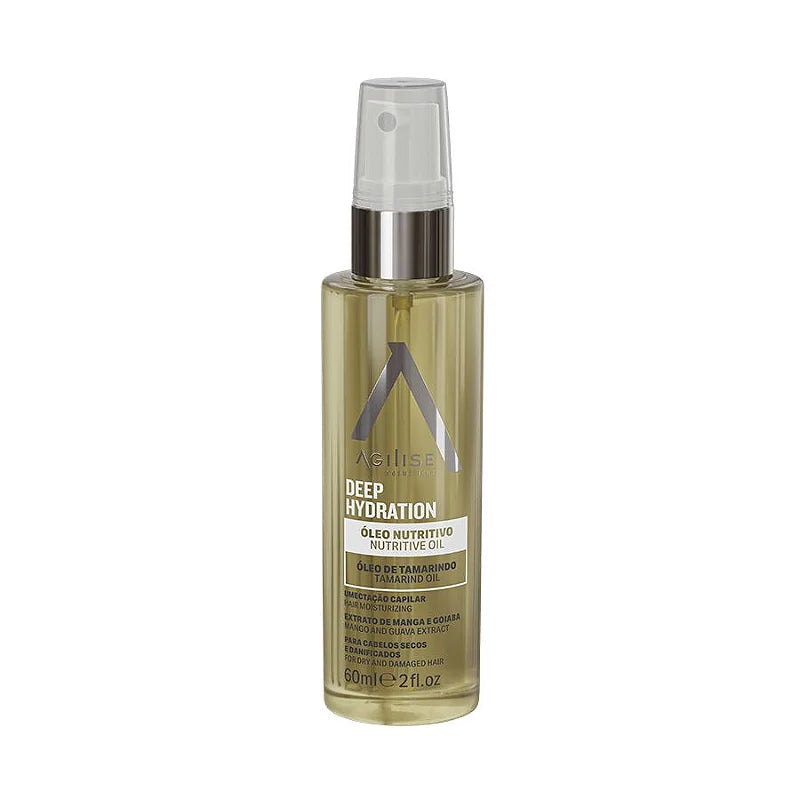 Agilise Professional Deep Hydration Nutrition Oil 60ml / 2 Fl Oz - Nourishing Hair & Skin Treatment for Dryness - Perfect for Daily Moisturizing, Scalp Care & Split Ends Repair
