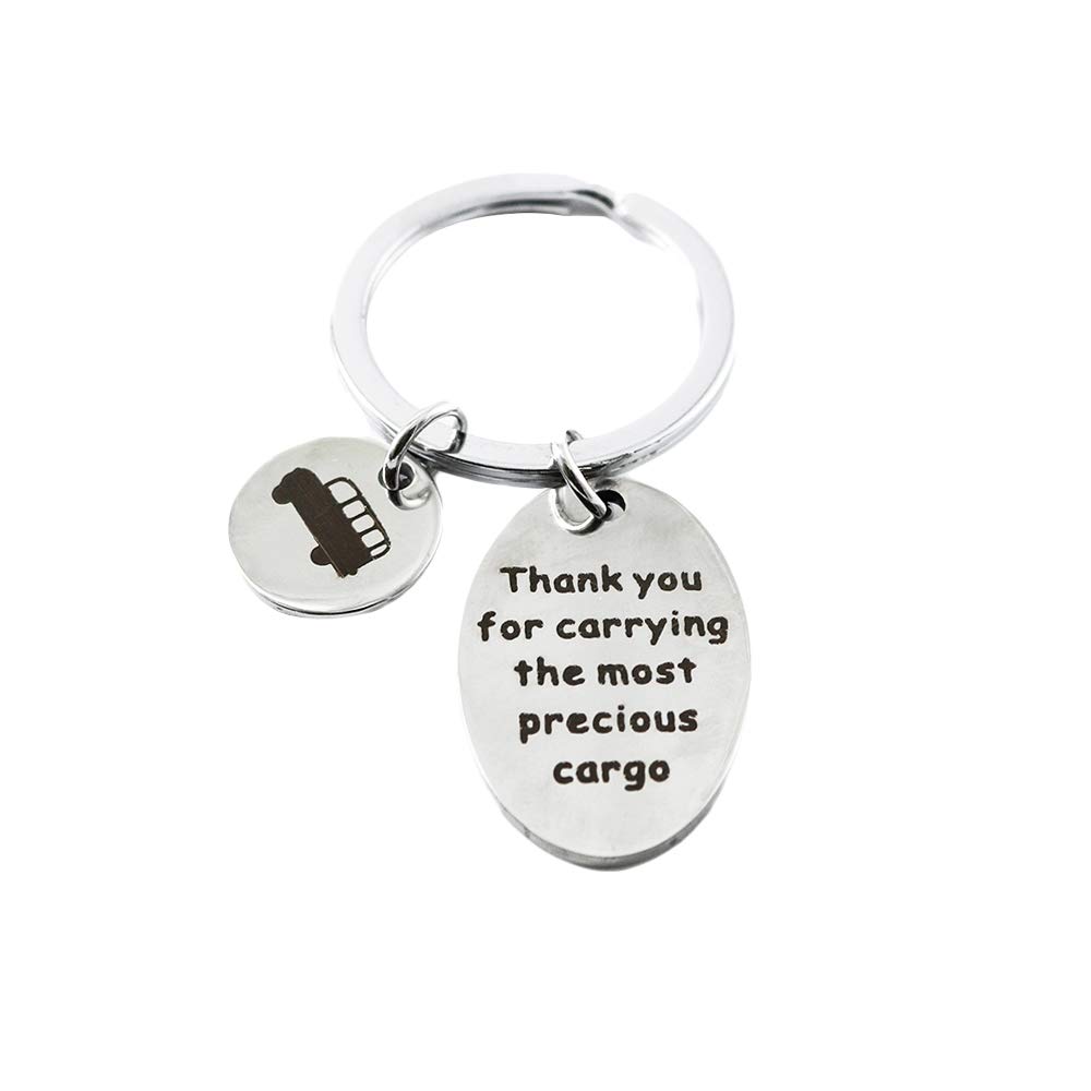 Hibetek School Bus Driver Gift - Safe Driver Keychain with 'You Are a Wheelie Special Bus Driver' Engraving - Thank You Appreciation Gift for Bus Drivers - Perfect for Holidays, Retirement & Special Occasions