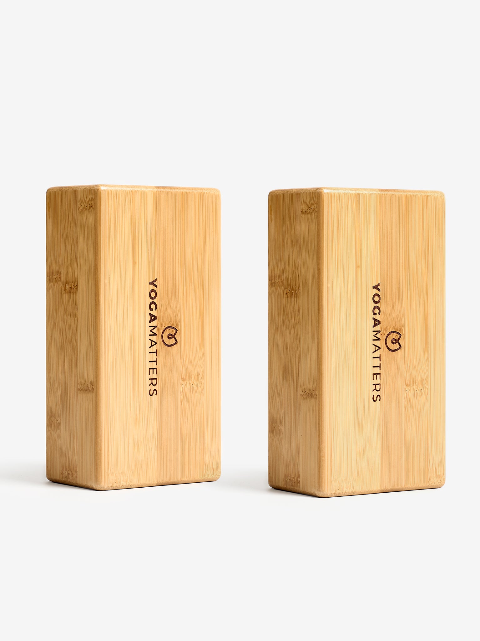 Yogamatters Eco-Friendly Bamboo Yoga Blocks Pair - Perfect for Yoga, Pilates & Meditation Support