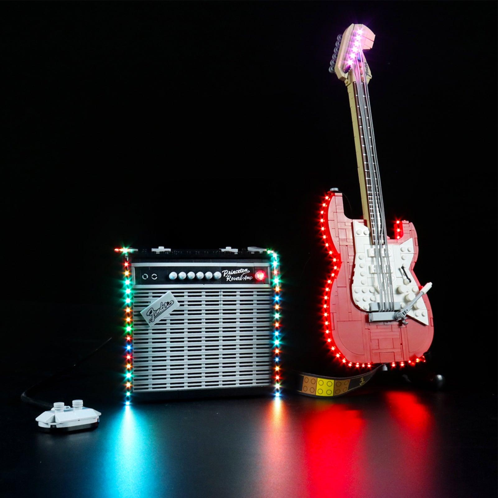 LEGO Ideas Fender Stratocaster 21329 Light Kit - DIY Lighting Set for LEGO Guitar Model | Perfect for Display & Nighttime Showcase