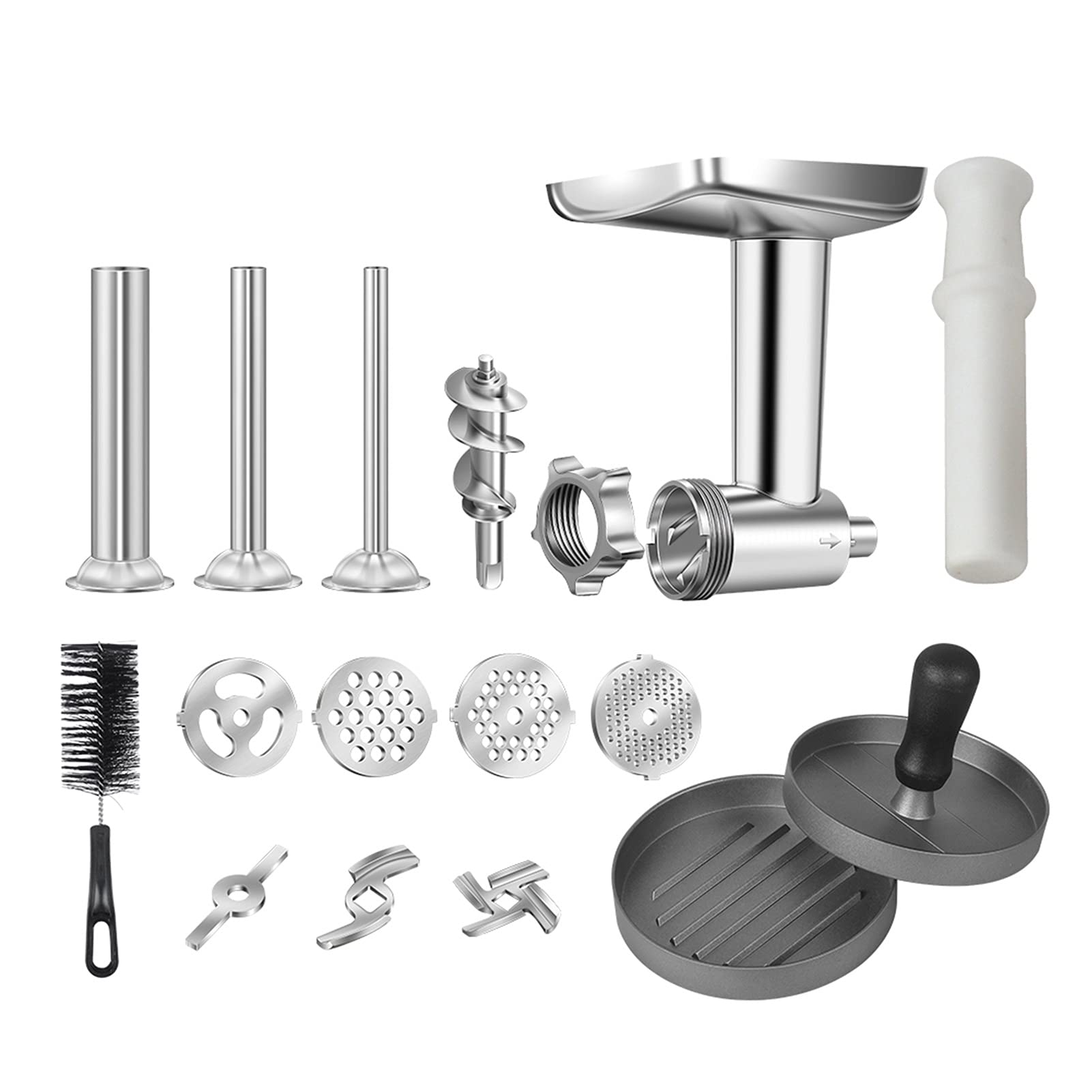 AMZCHEF KitchenAid Stand Mixer Food Grinder Attachment - Meat Grinder, Slicer & Shredder Accessory for KitchenAid Mixers | Perfect for Homemade Sausages, Veggie Prep & Meal Prepping