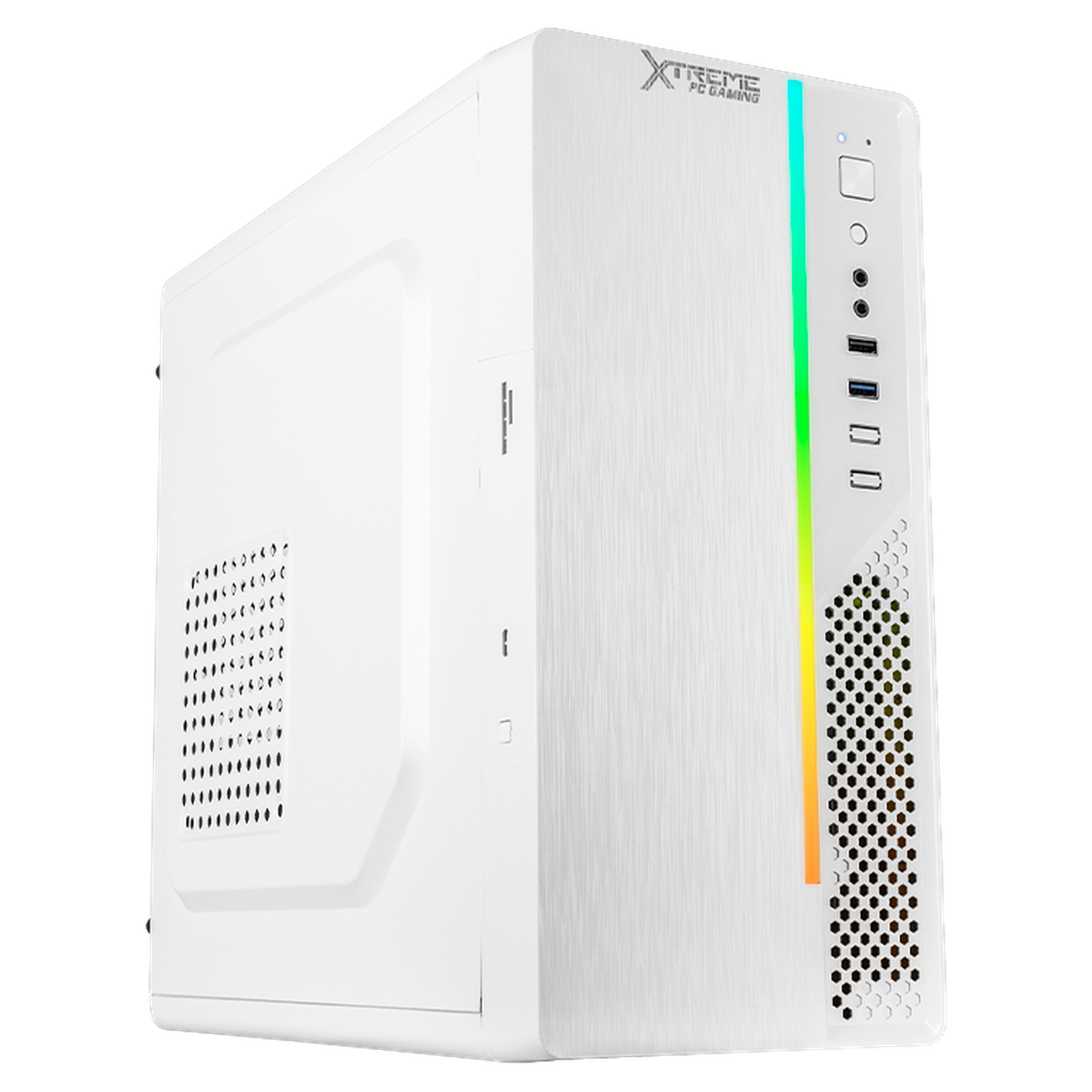 Xtreme Gaming PC with Intel Core i5-11400, 16GB RAM, 500GB SSD, WiFi - White | High Performance Desktop Computer for Gaming, Streaming & Work