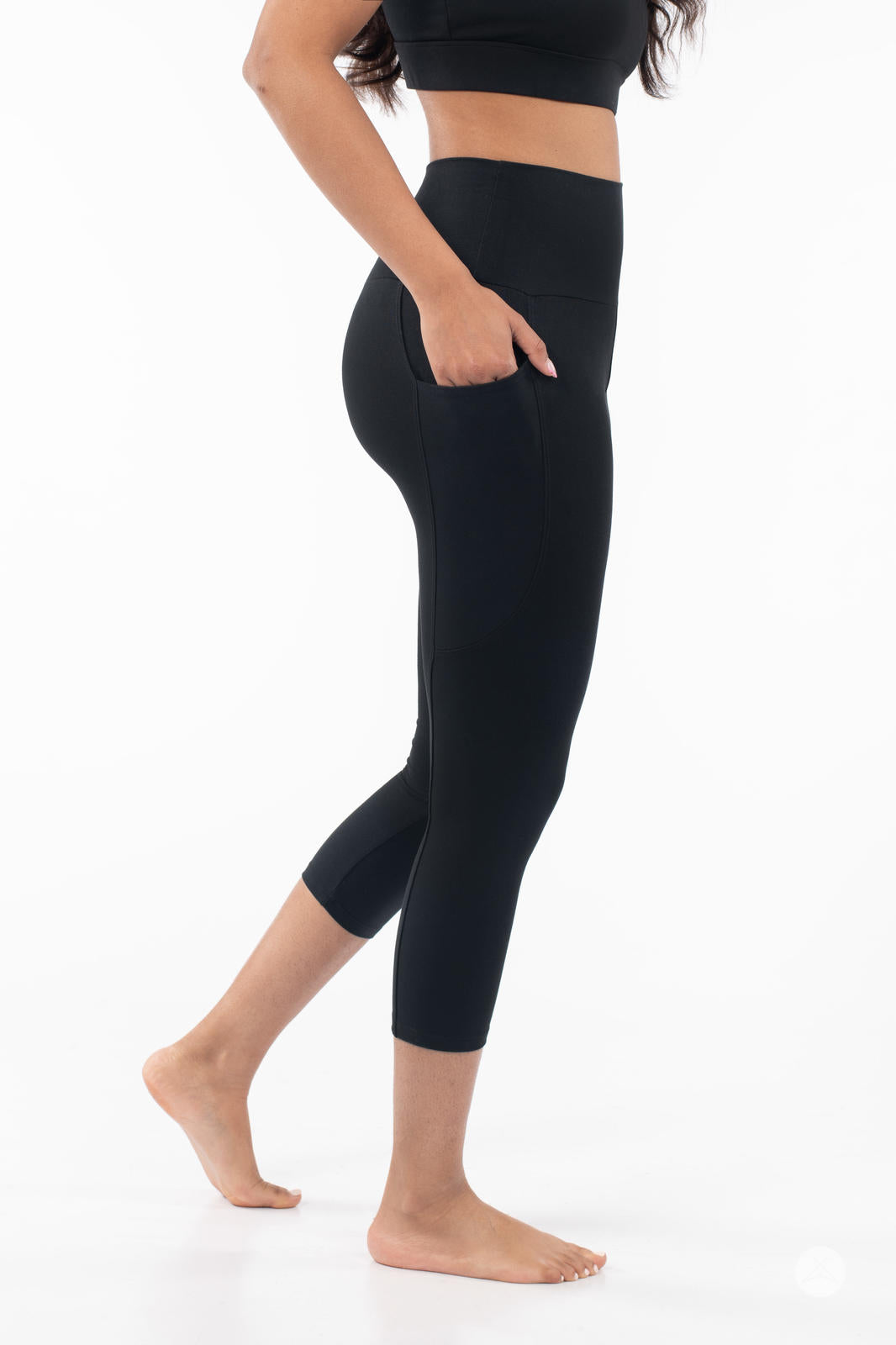 High Waist Yoga Pants with Pockets - Women's Workout Leggings for Running, Gym & Lounge Wear