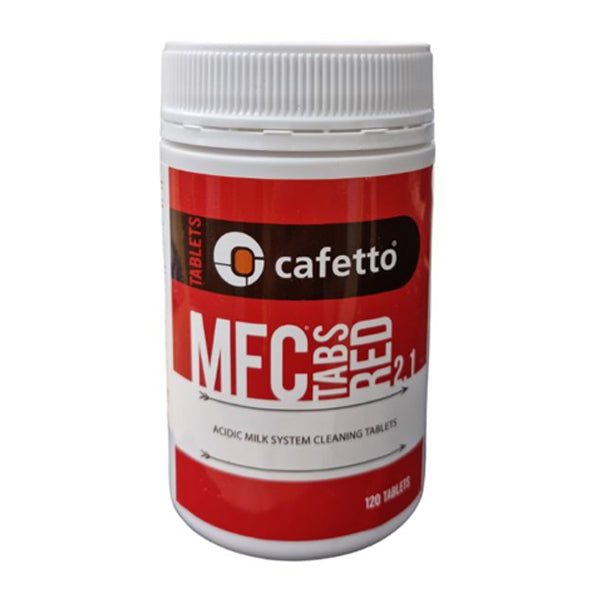 Cafetto MFC Powder Red - Espresso Machine Cleaner for Professional Baristas & Home Use - Deep Clean Coffee Residue & Oil Buildup