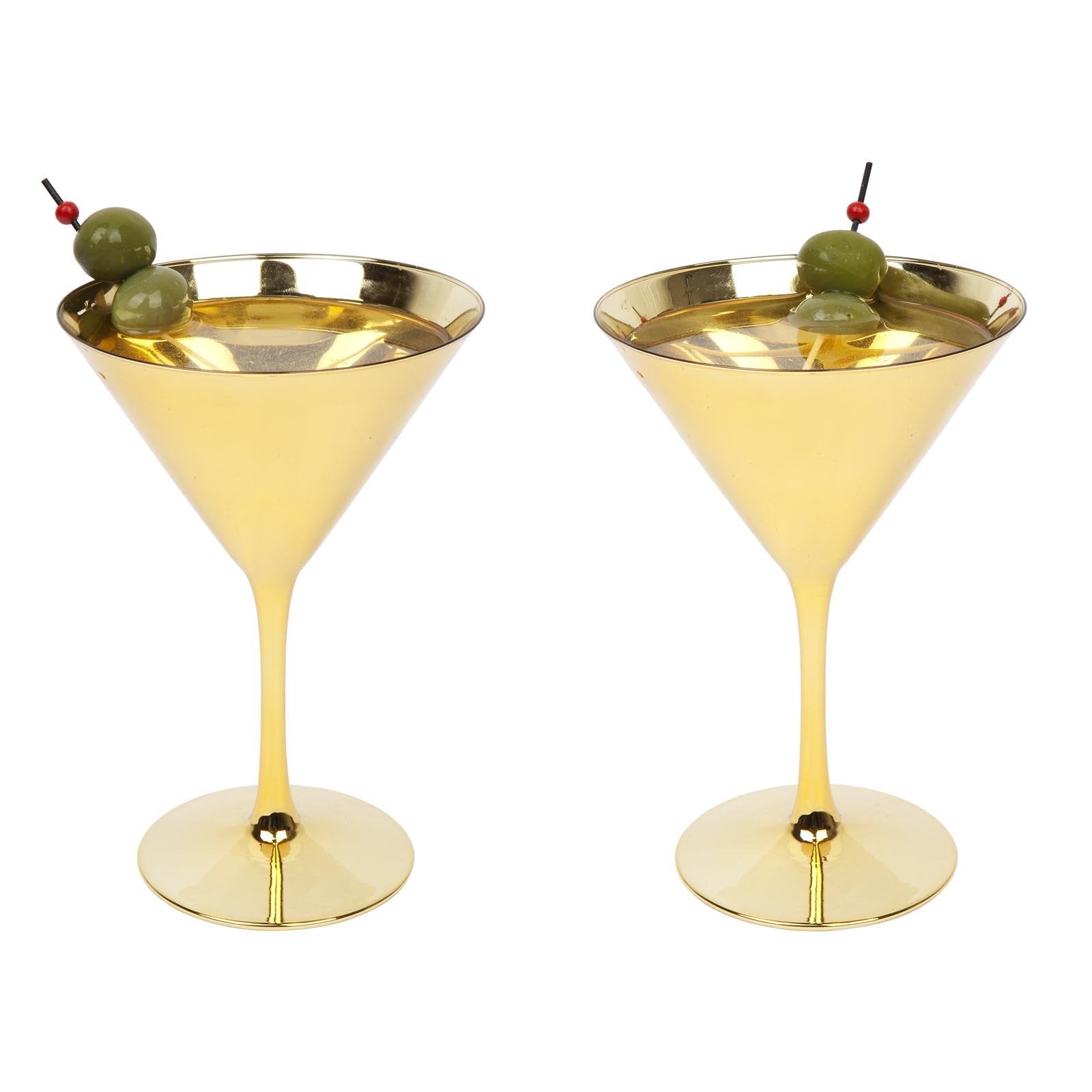 Premium Cocktail Martini Glasses Set of 4 - Elegant Monteverde Crystal Glassware for Martinis, Cocktails & Drinks - Perfect for Home Bars, Parties & Entertaining