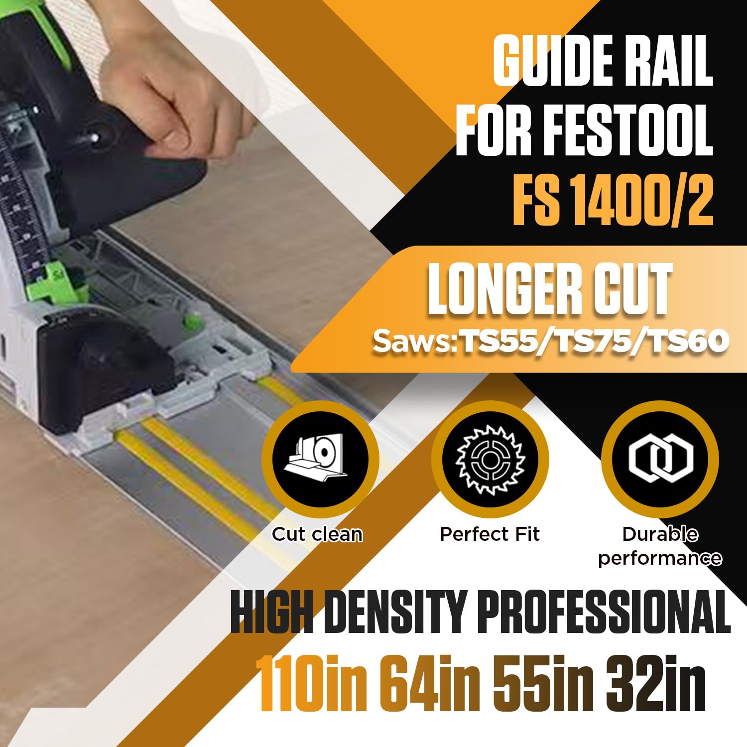 Festool TS-55/75 Track Saw Guide Rail Kit - 110