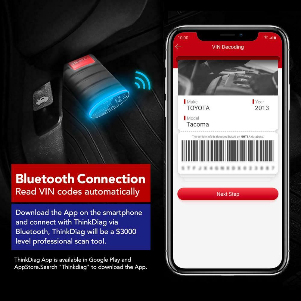 ThinkDiag OBD2 Bluetooth Scanner - All System Bidirectional Scan Tool with OE-Level Diagnostics | 30% OFF | Perfect for Car Mechanics & DIY Auto Repairs
