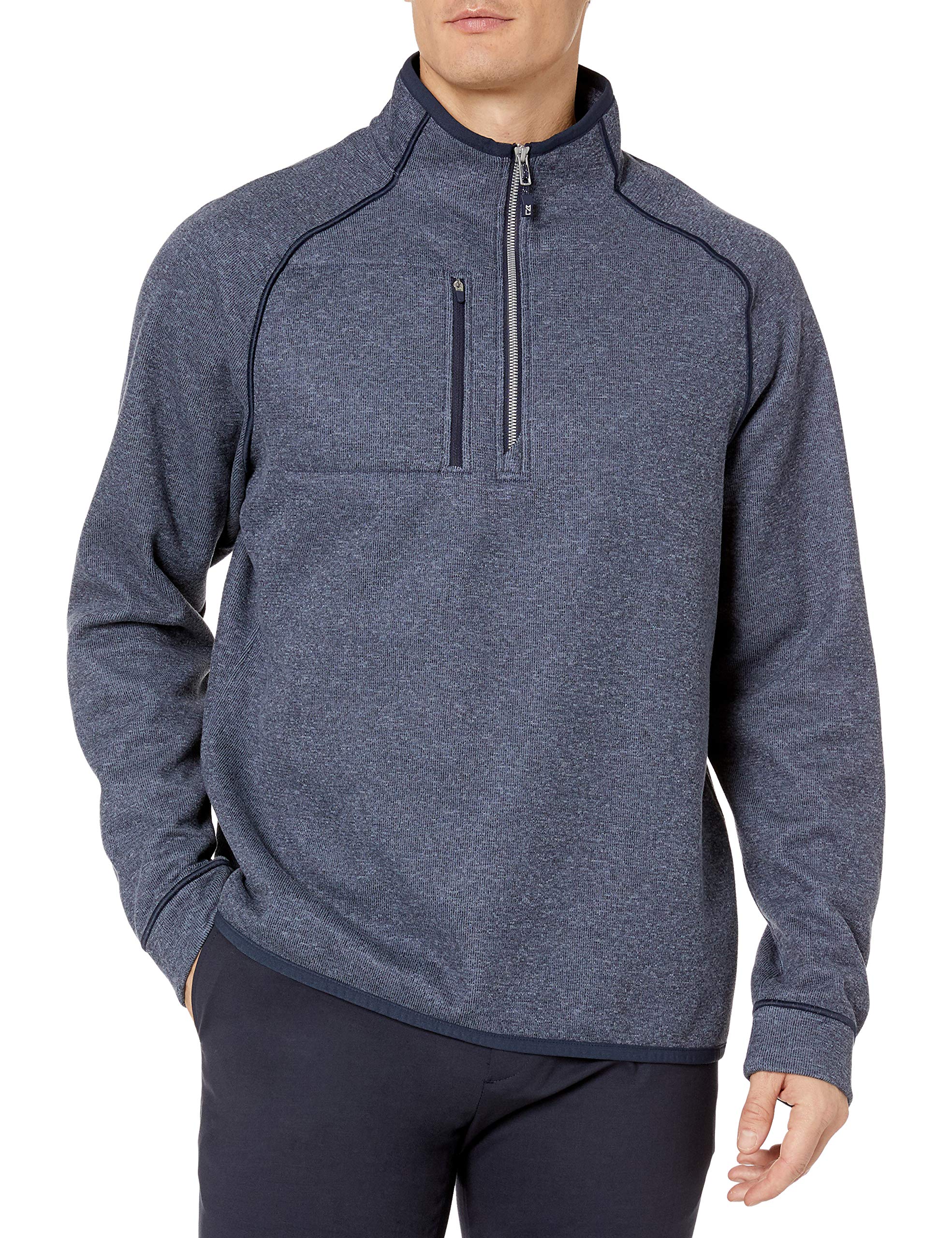 Cutter & Buck Men's Big & Tall Half Zip Jacket - Lightweight Fleece Pullover for Outdoor & Casual Wear - Perfect for Hiking, Work & Everyday Comfort