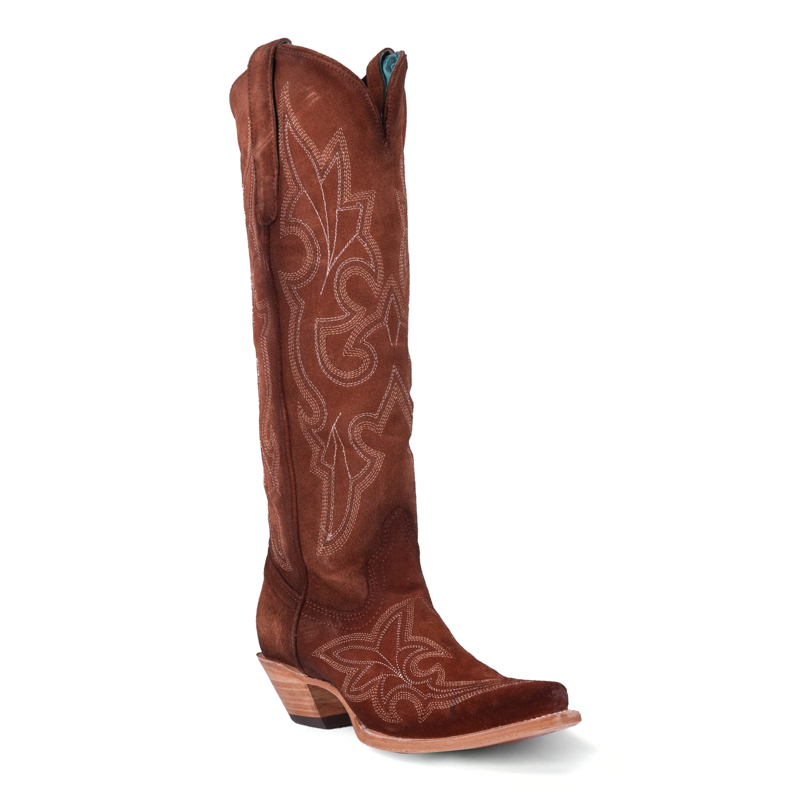 Corral Women's Shedron Suede Embroidered Tall Boots - Western Cowgirl Boots for Rodeo, Country Dancing & Fashion Outfits