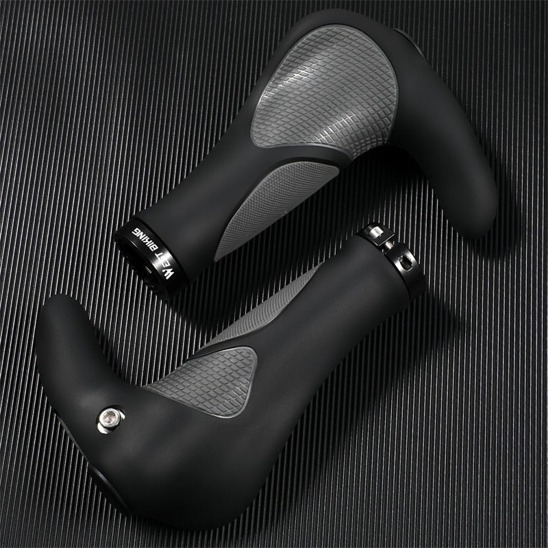 Ergonomic Bicycle Handlebar Grips - Comfortable Lock-On Handlebar Covers for Mountain Bike, BMX, MTB Cycling - Perfect for Long Rides & Off-Road Adventures