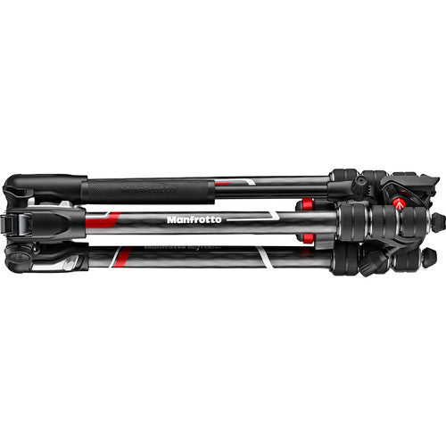 Manfrotto Befree Live Carbon Fiber Video Tripod Kit with Twist Leg Locks - Lightweight Travel Tripod for DSLR Cameras & Mirrorless Cameras - Perfect for Vlogging, Photography & Outdoor Shooting