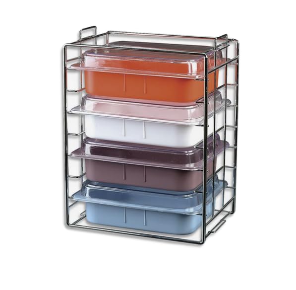 Stainless Steel Dental Instrument Organizer - 4 Tube & Lid Holder for Medical and Dental Tools | Perfect for Dental Clinics, Hospitals, and Sterilization Stations