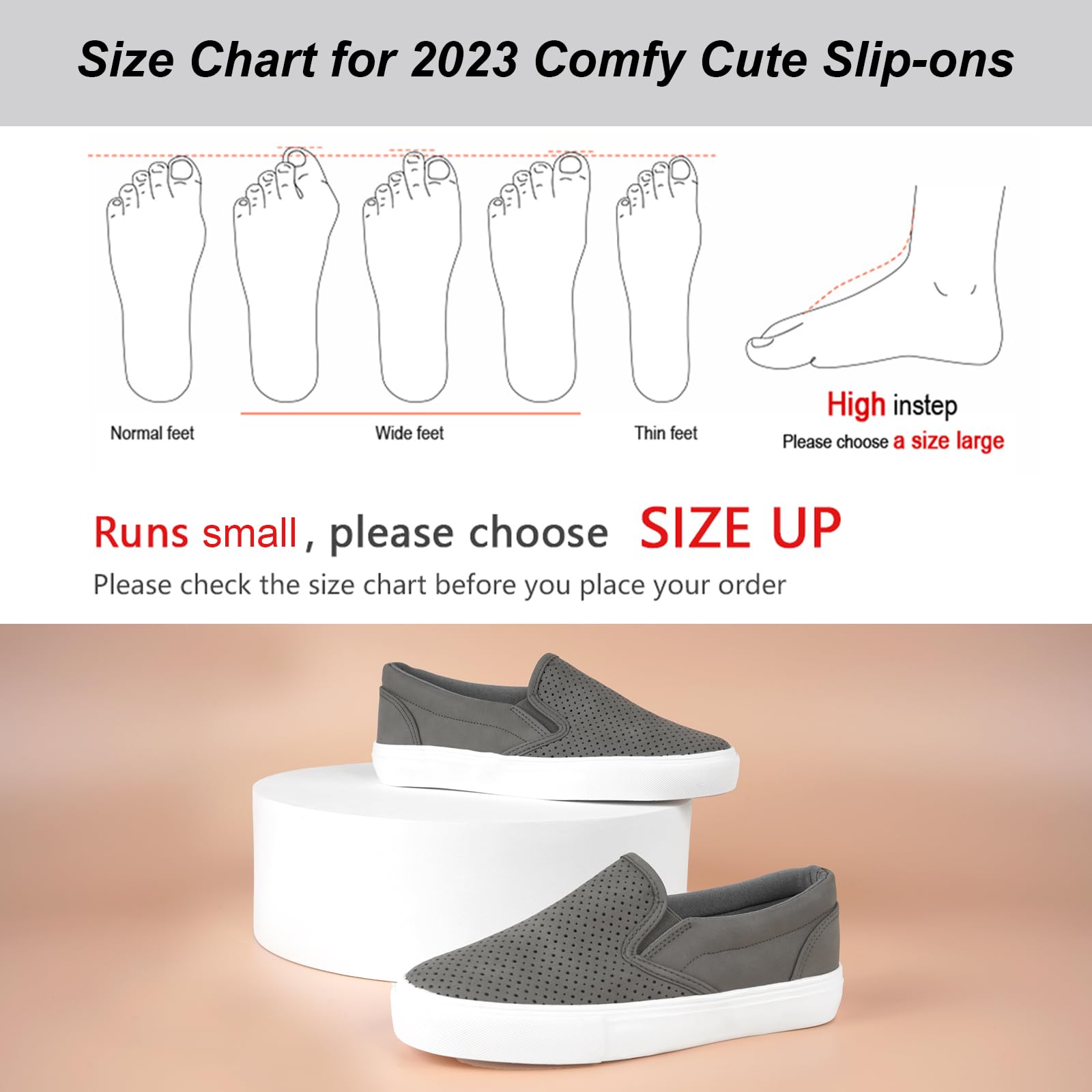 **JENN ARDOR Women's Slip-On Sneakers - Comfortable Memory Foam Loafers for Walking, Casual & Fashion | Perfect for Work, Travel & Everyday Wear**