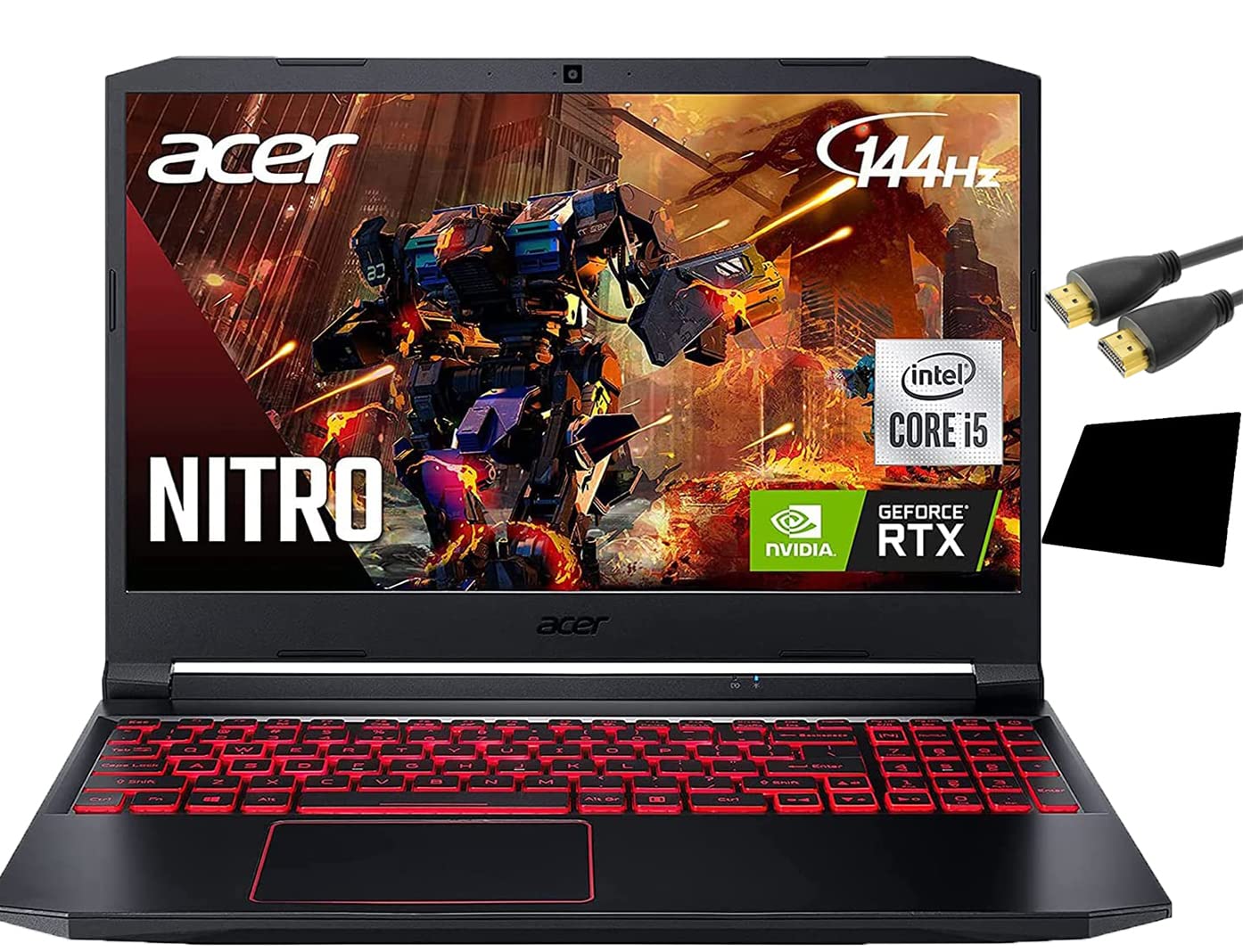 Acer Nitro 5 Gaming Laptop - 10th Gen Intel Core i5-10300H, NVIDIA RTX 3050 GPU, 15.6