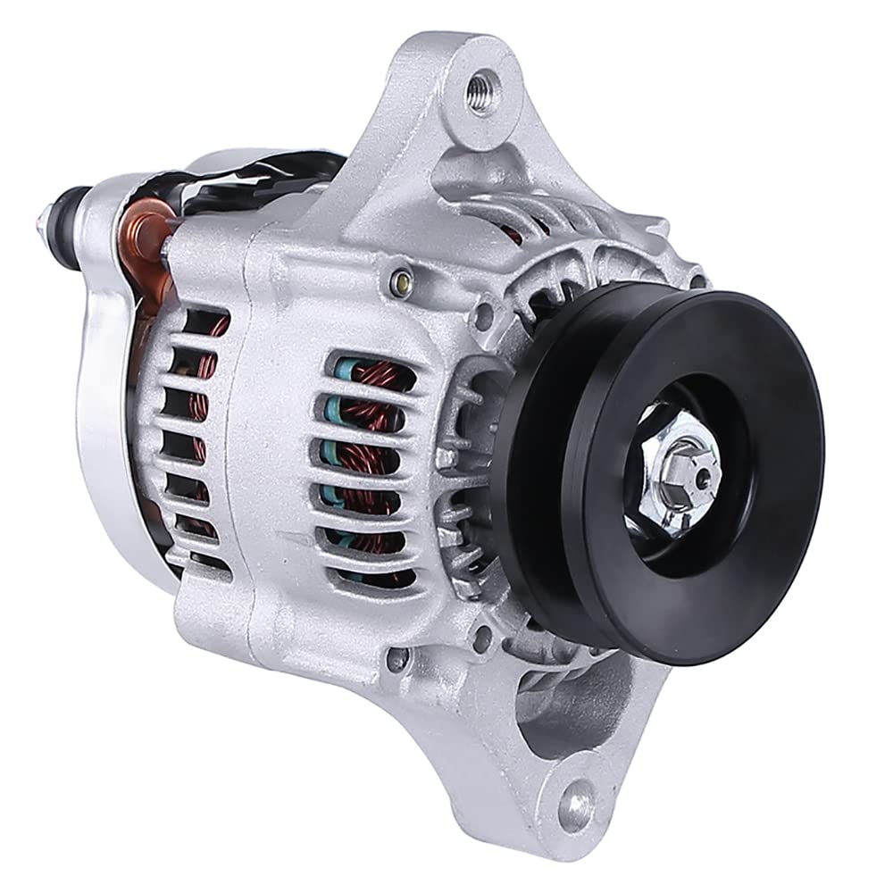 RAREELECTRICAL New Alternator for Kubota Tractor Models L4330dt-R, L4330gst-F, L4330gst-R, L4330hst-F | Replacement Part for Tractor Electrical System | Perfect for Farm Equipment Maintenance & Repair