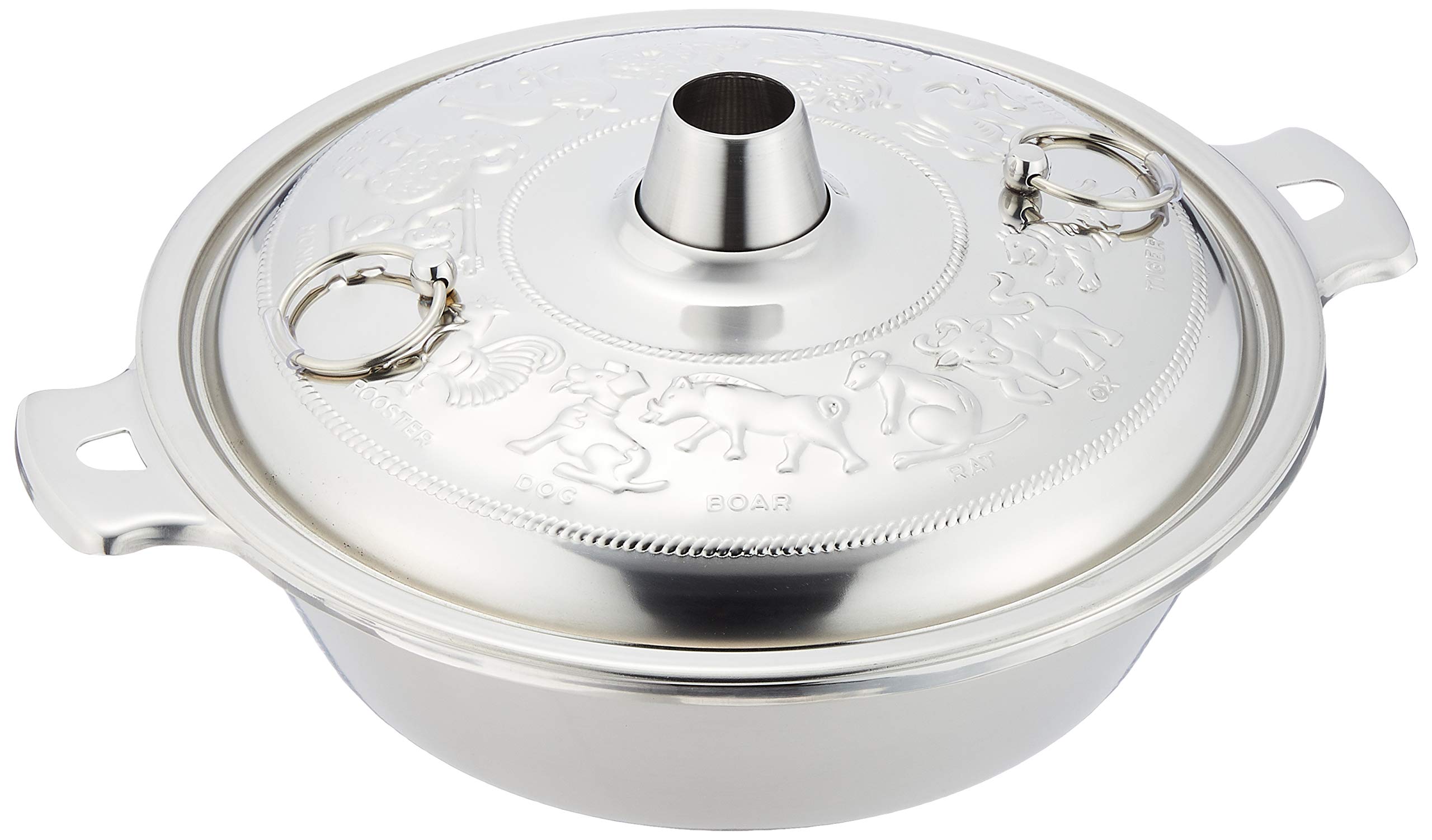 Premium 18/8 Stainless Steel Shabu Shabu Hot Pot for Puppies - 11.8 Inch (30cm) Japanese Style Pet Cooking Pot - Perfect for Puppy Meals, Pet Birthday Parties & Home Dining Experiences