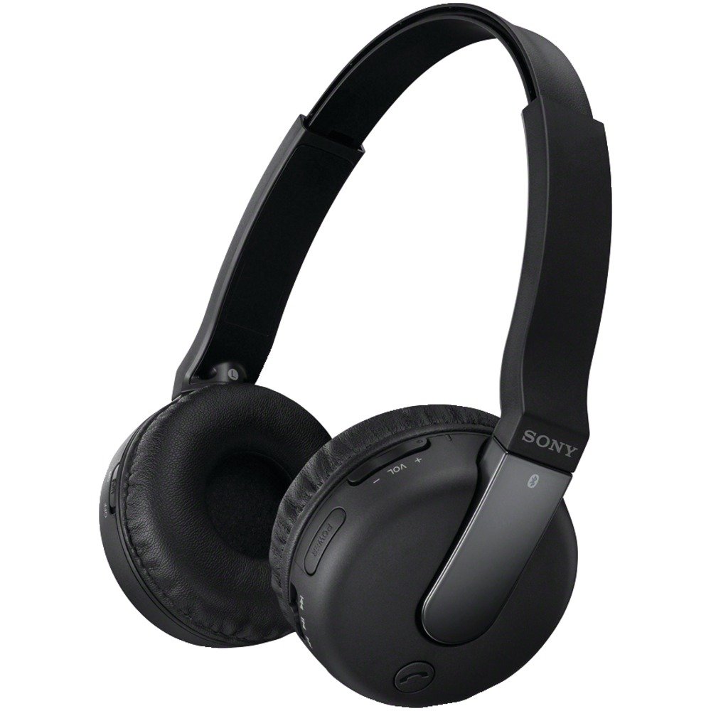 Sony DRBTN200 Wireless Bluetooth Headset - Noise Cancelling, Comfortable Ear Cushions, Long Battery Life (Black) - Perfect for Work, Travel & Gaming
