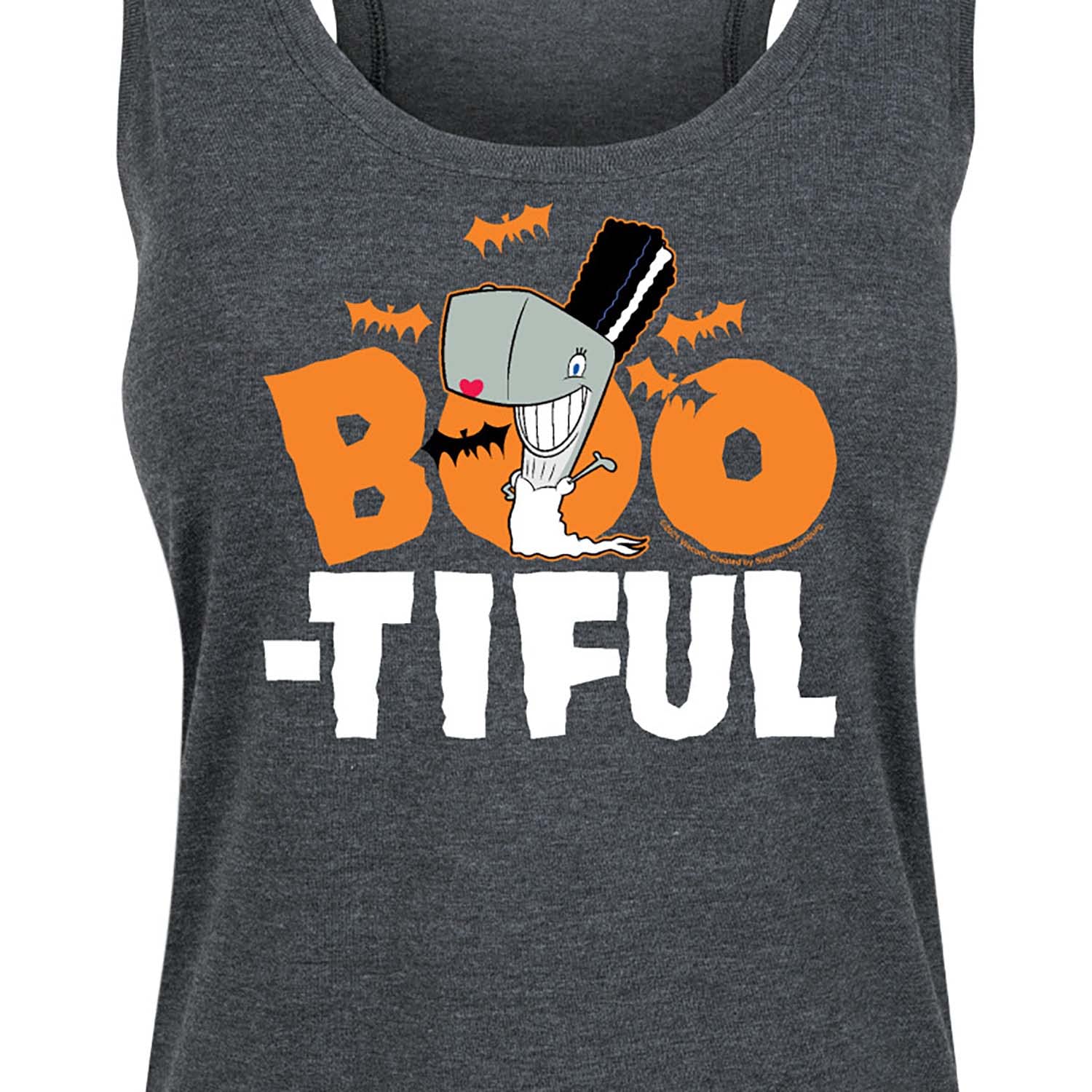 HYBRID APPAREL Women's Spongebob Squarepants Boo-Tiful Racerback Tank Top - Halloween Graphic Tee for Women - Casual Summer Wear & Costume Party Outfit