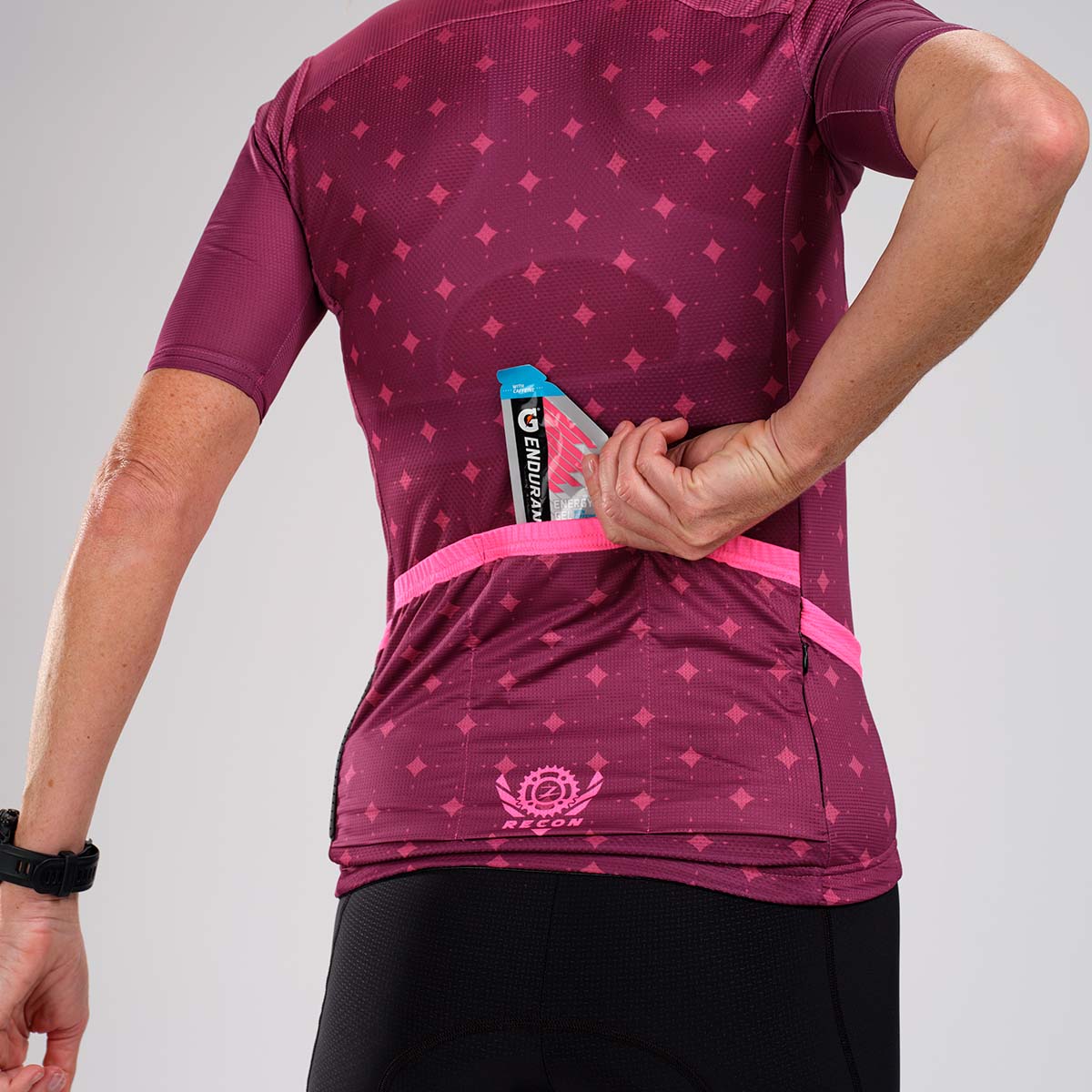 Women's Cycling Jersey - Breathable & Moisture-Wicking Bike Shirt for Road & Mountain Biking - Perfect for Outdoor Cycling & Training - Plum Color