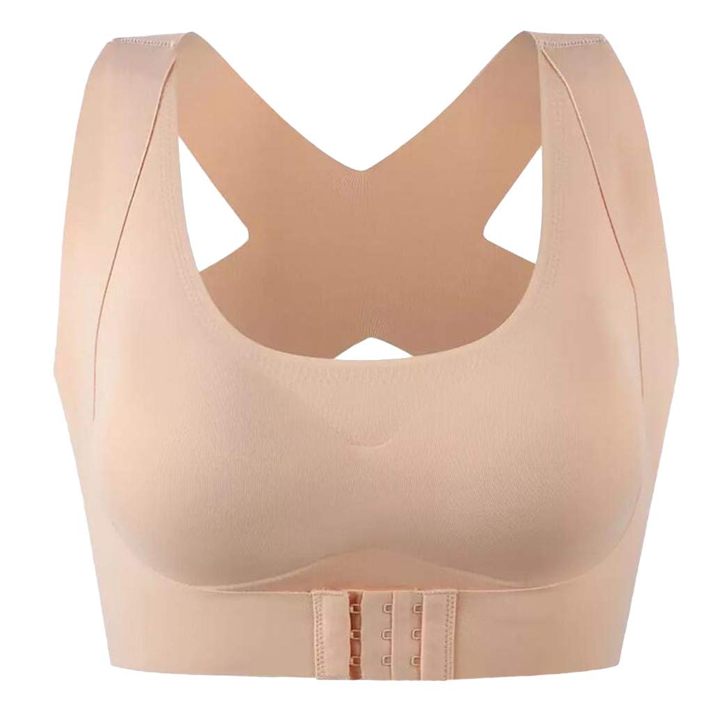 Posture Bras for Women - Front Closure No Underwire Lift Bras, Comfortable Plus Size Support Seamless Bras for Work, Yoga & Everyday Wear