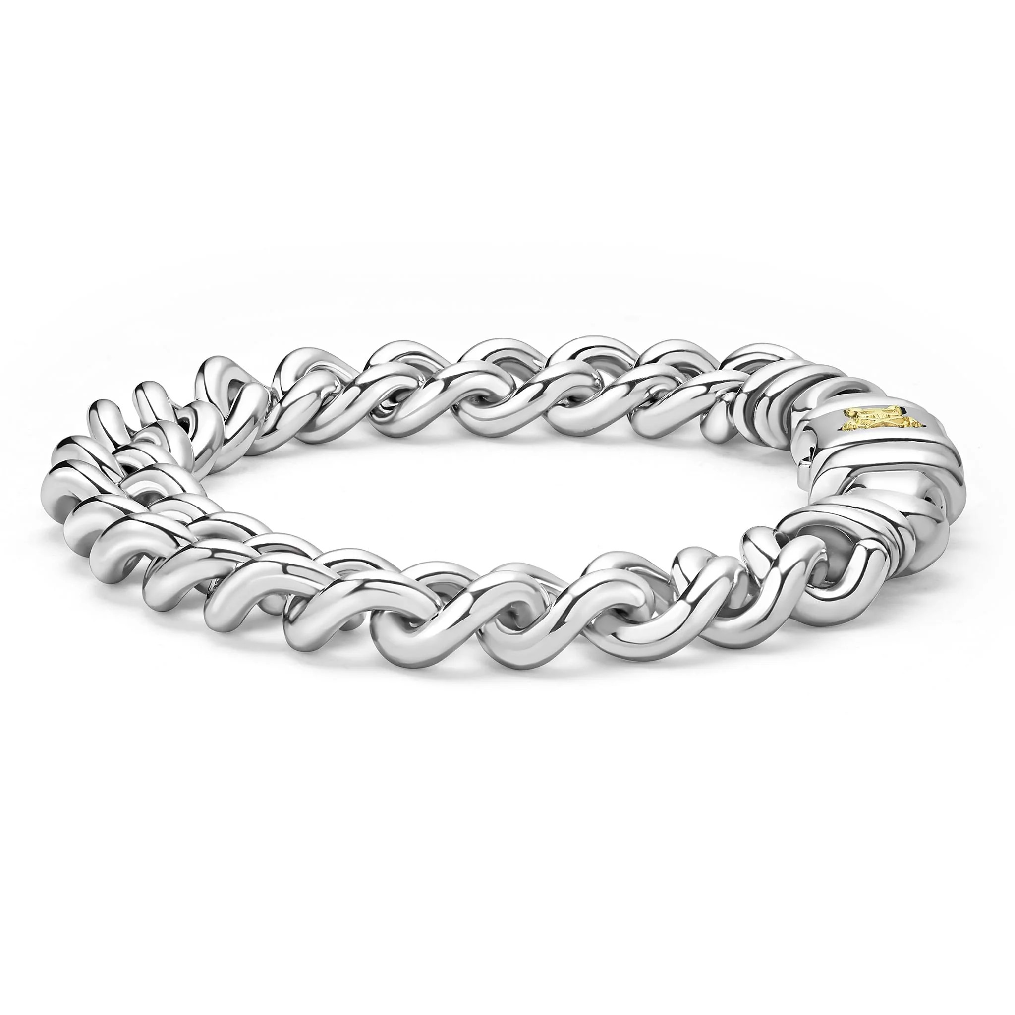 12mm Curb Chain Bracelet for Women - Dainty Gold & Silver Link Bracelet for Everyday Wear, Gift Giving & Layering