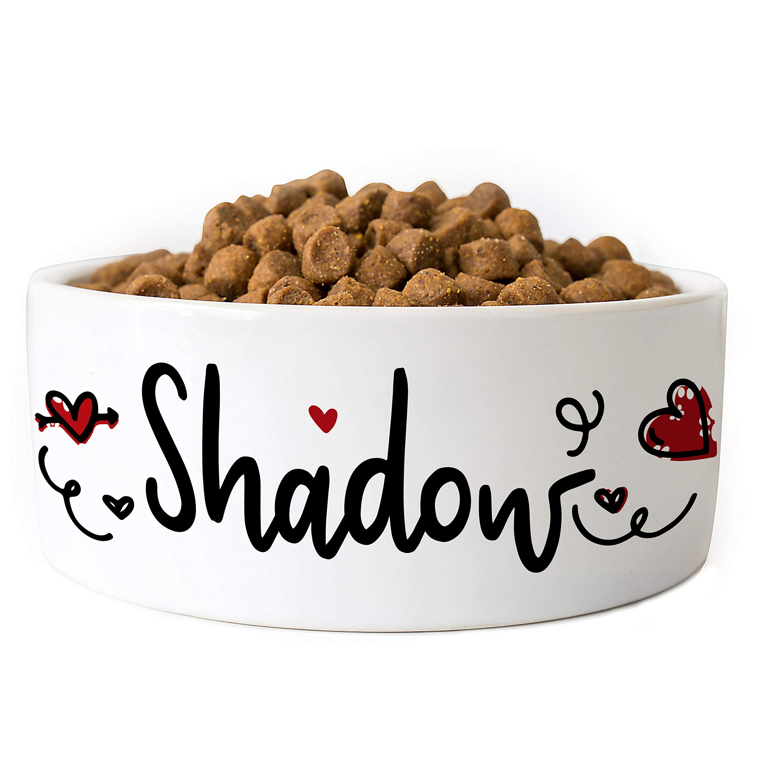 Custom Personalized Dog Bowl with Name - 6 Inch Ceramic Pet Bowl for Dogs & Cats - Perfect for Mealtime, Gifts & Pet Lovers