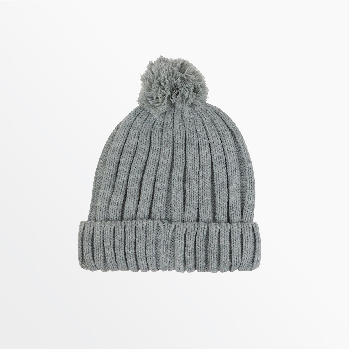 Women's Rib Cuff Pom Beanie - Soft Winter Knit Hat with Faux Fur Pom for Cold Weather, Outdoor Activities & Fashion Accessories