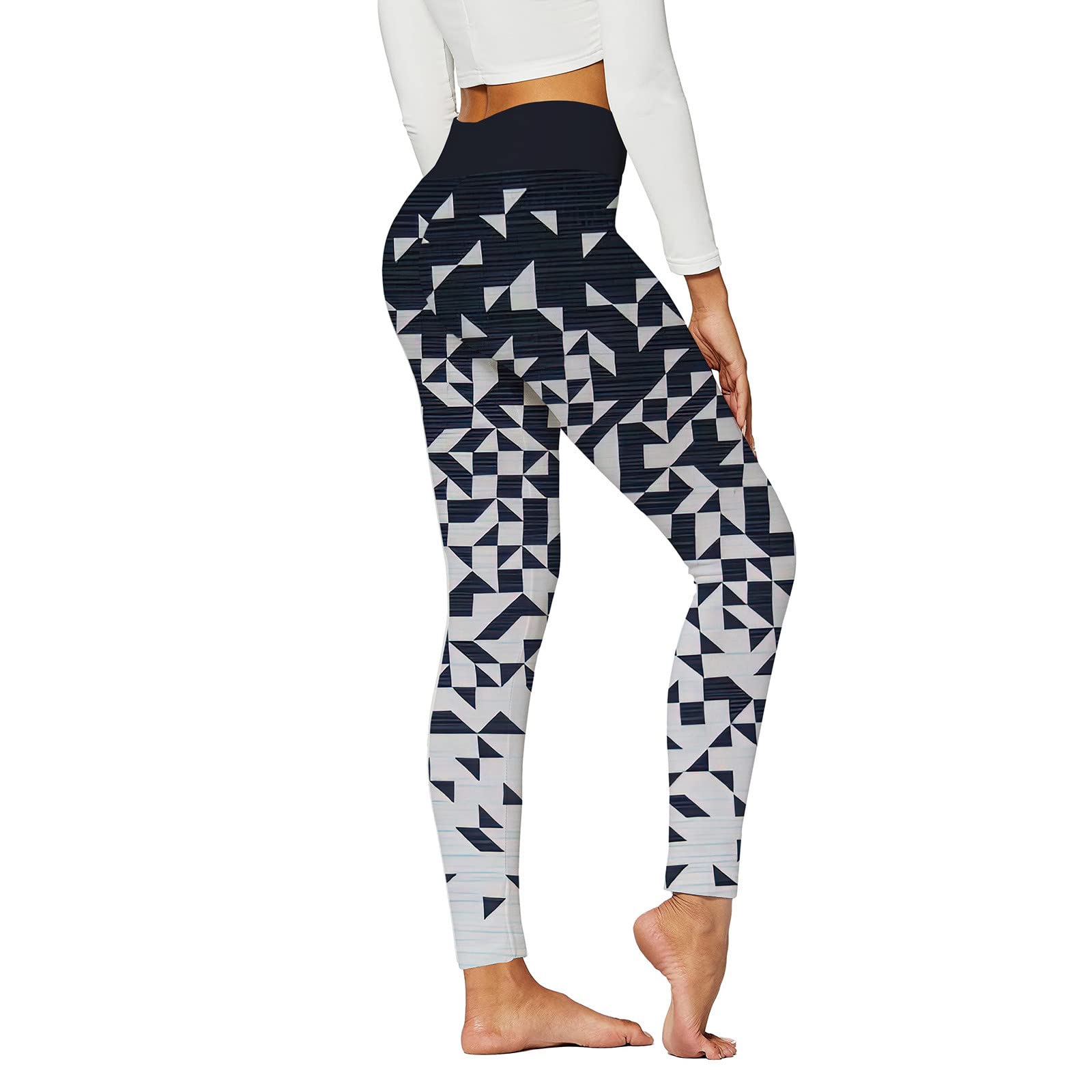Women's High Waisted Workout Leggings - Soft Capri & Full Length Yoga Pants with 1