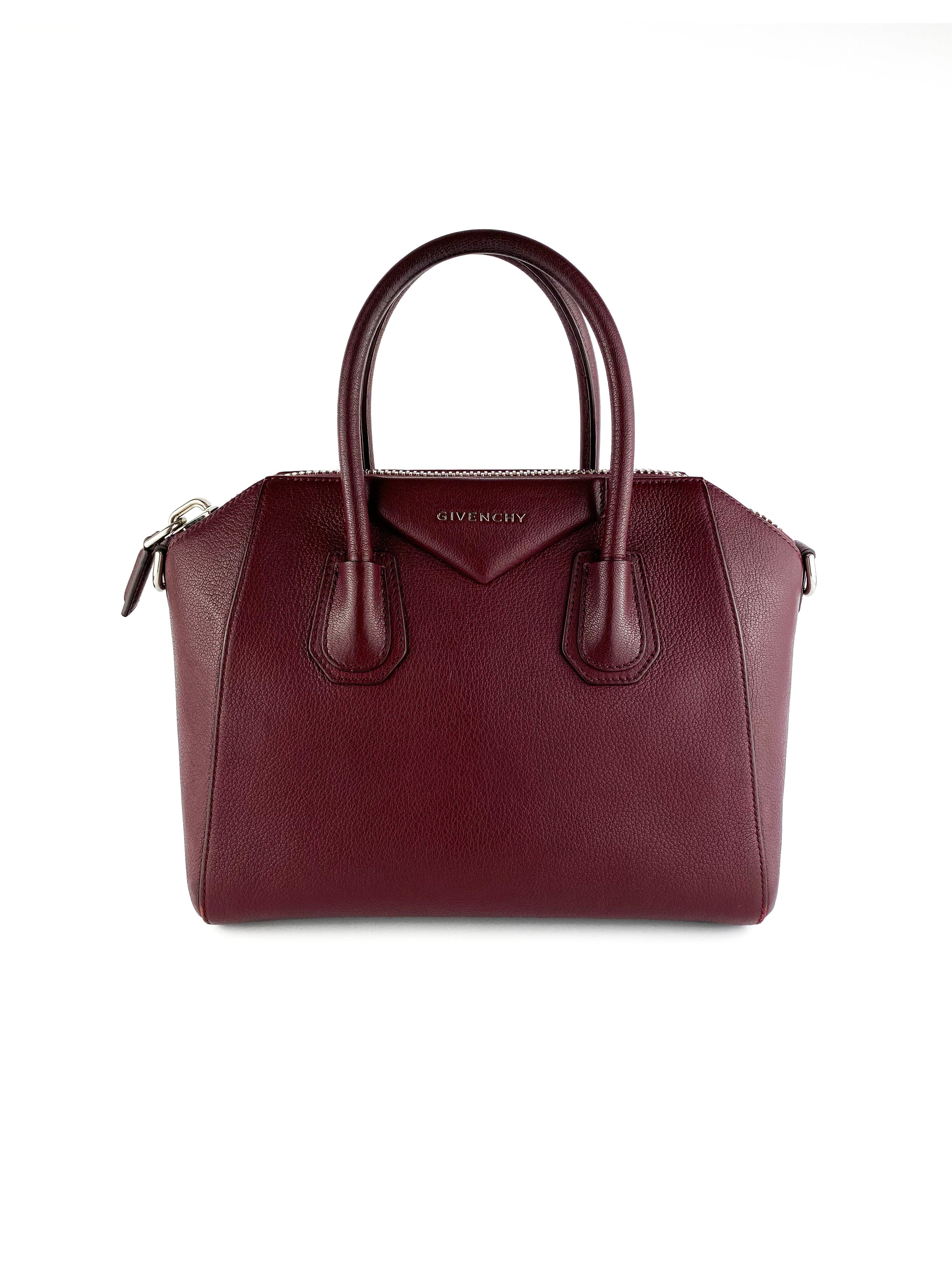 Givenchy Small Antigona Bag in Aubergine - Luxury Crossbody Purse for Women, Perfect for Work, Date Night & Travel Accessories