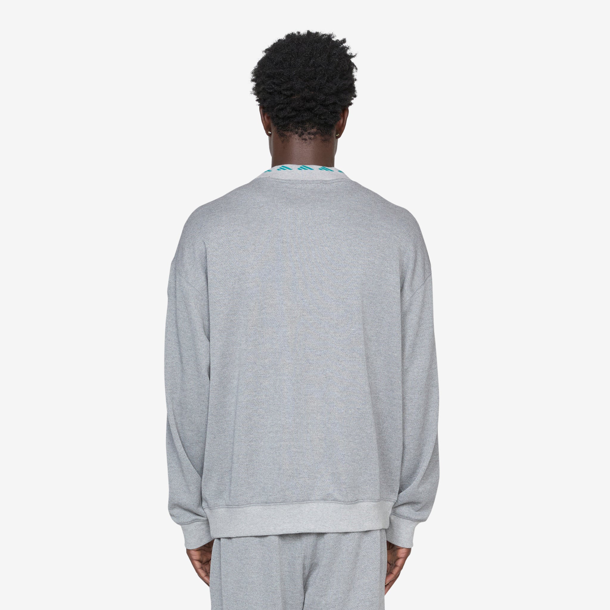 EQT Reflective Crewneck Sweatshirt - Medium Grey Heather | Comfortable Unisex Pullover for Running, Gym & Streetwear Fashion
