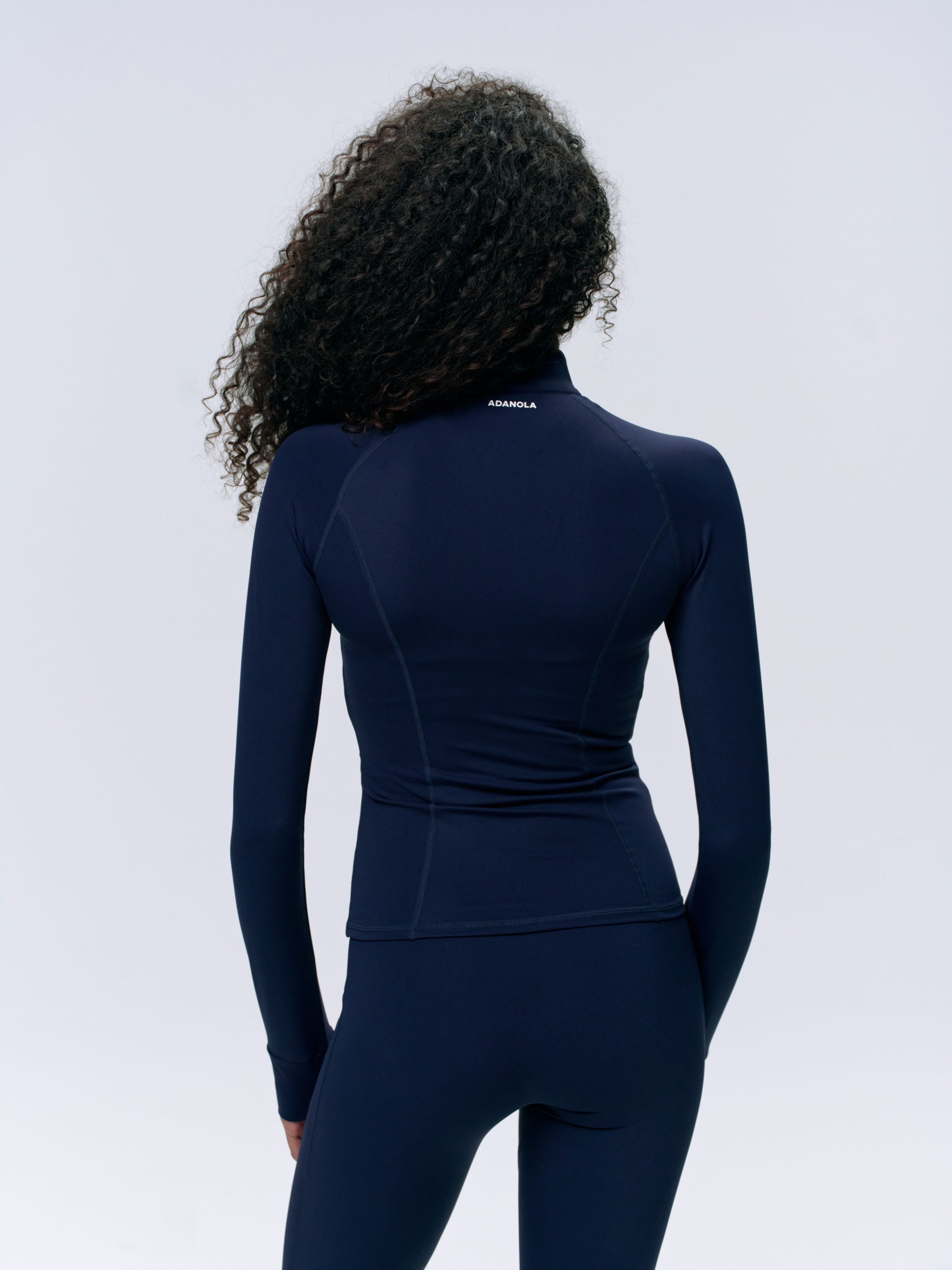 Ultimate Long Sleeve Zip Up Top for Women - Navy Blue Athletic Hoodie | Perfect for Running, Gym Workouts & Casual Wear