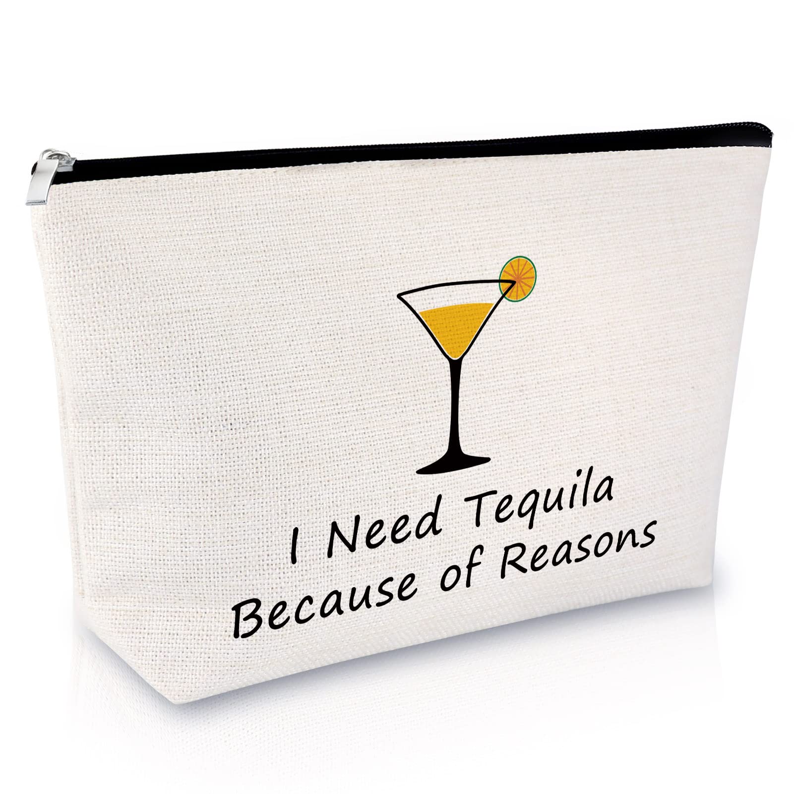 Tequila Makeup Bag - Funny Cosmetic Pouch for Women | Perfect Gift for Tequila Lovers, Best Friends & Drinking Enthusiasts | Great for Birthdays, Valentine's Day & Housewarming | Travel-Friendly Makeup Organizer for Parties & Vacations