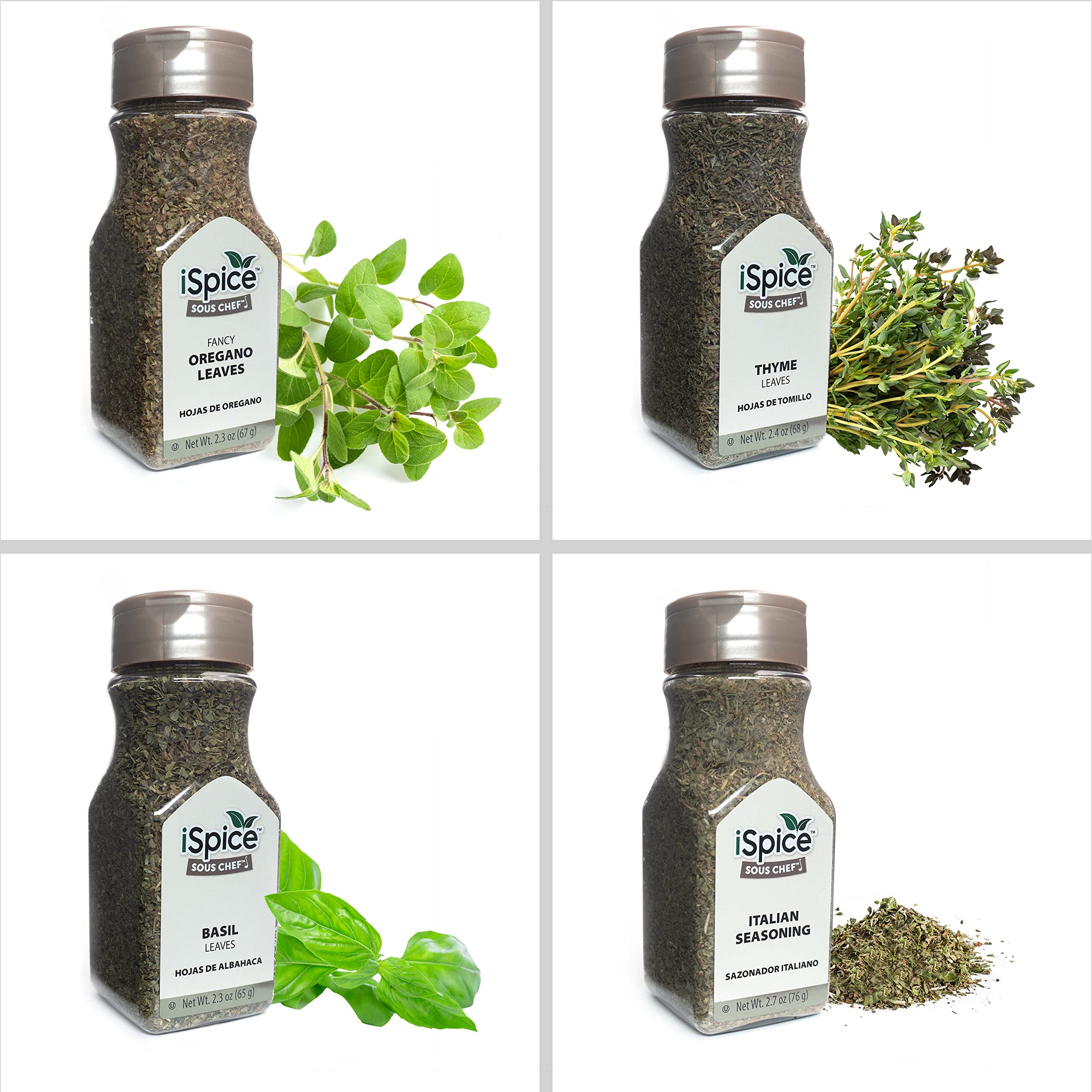 Premium iSpice 24-Piece Starter Kitchen Spice Set - Gourmet Cooking Spices & Seasonings Variety Pack with Herbs - Perfect Gift for Home Chefs & Cooking Enthusiasts | Ideal for Baking, Grilling, Meal Prep & Everyday Cooking