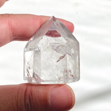 Natural Clear Quartz Crystal Point - Healing Stone for Meditation, Reiki & Energy Work - CQC 47 - Perfect for Home Decor, Spiritual Gifts & Chakra Balancing