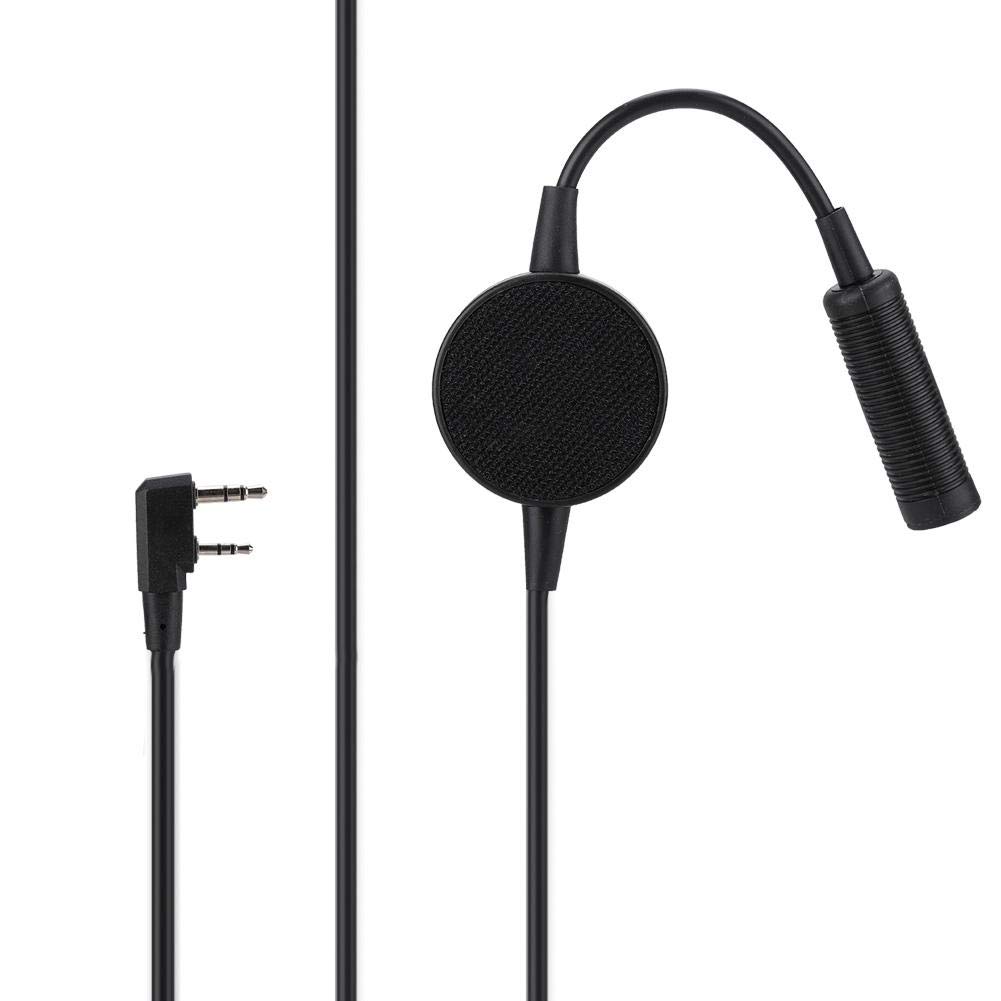 TCI PTT Push-to-Talk Button for Two-Way Radio Walkie Talkie Headsets - K Head Round PTT Switch Compatible with Motorola, Kenwood & Baofeng Radios - Perfect for Construction, Security & Outdoor Adventures