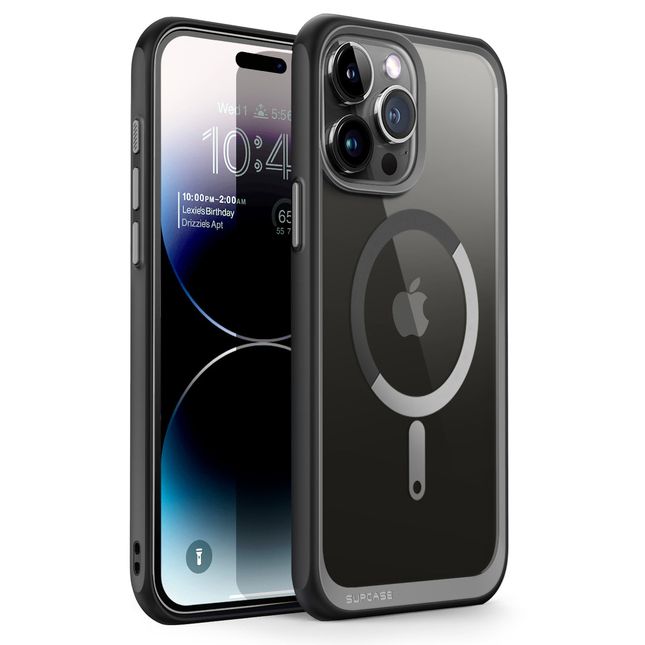 iPhone 15 Pro Max 6.7 Inch Unicorn Beetle MAG Slim Clear MagSafe Protective Case - Open Box Black - Perfect for Everyday Use, Travel & Wireless Charging