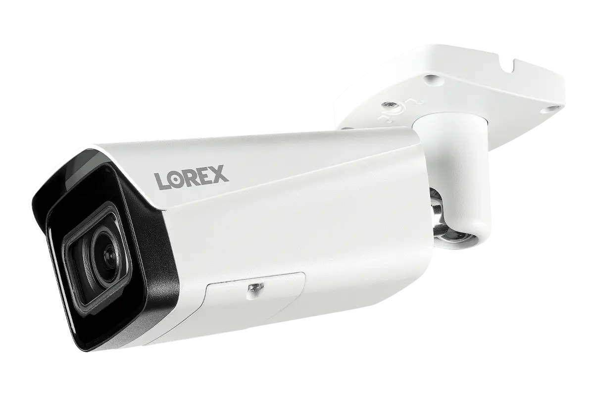 Lorex 4K 8TB Wired NVR Security System with 32 Camera Capacity & 4 Smart IP Bullet Cameras - Motorized Varifocal Lens, Vandal Proof, 30FPS Recording for Home & Business Surveillance