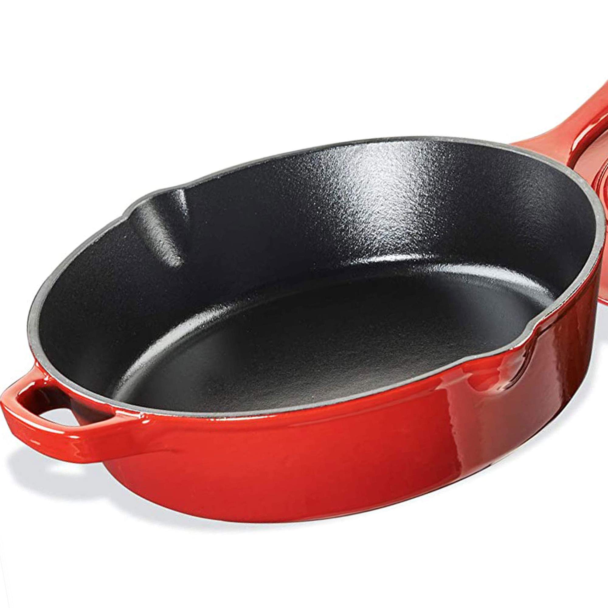 Cuisinart 12-Inch Red Gradient Chicken Fryer - Deep Fryer for Crispy Fried Chicken, Fish & More - Perfect for Home Cooking & Entertaining