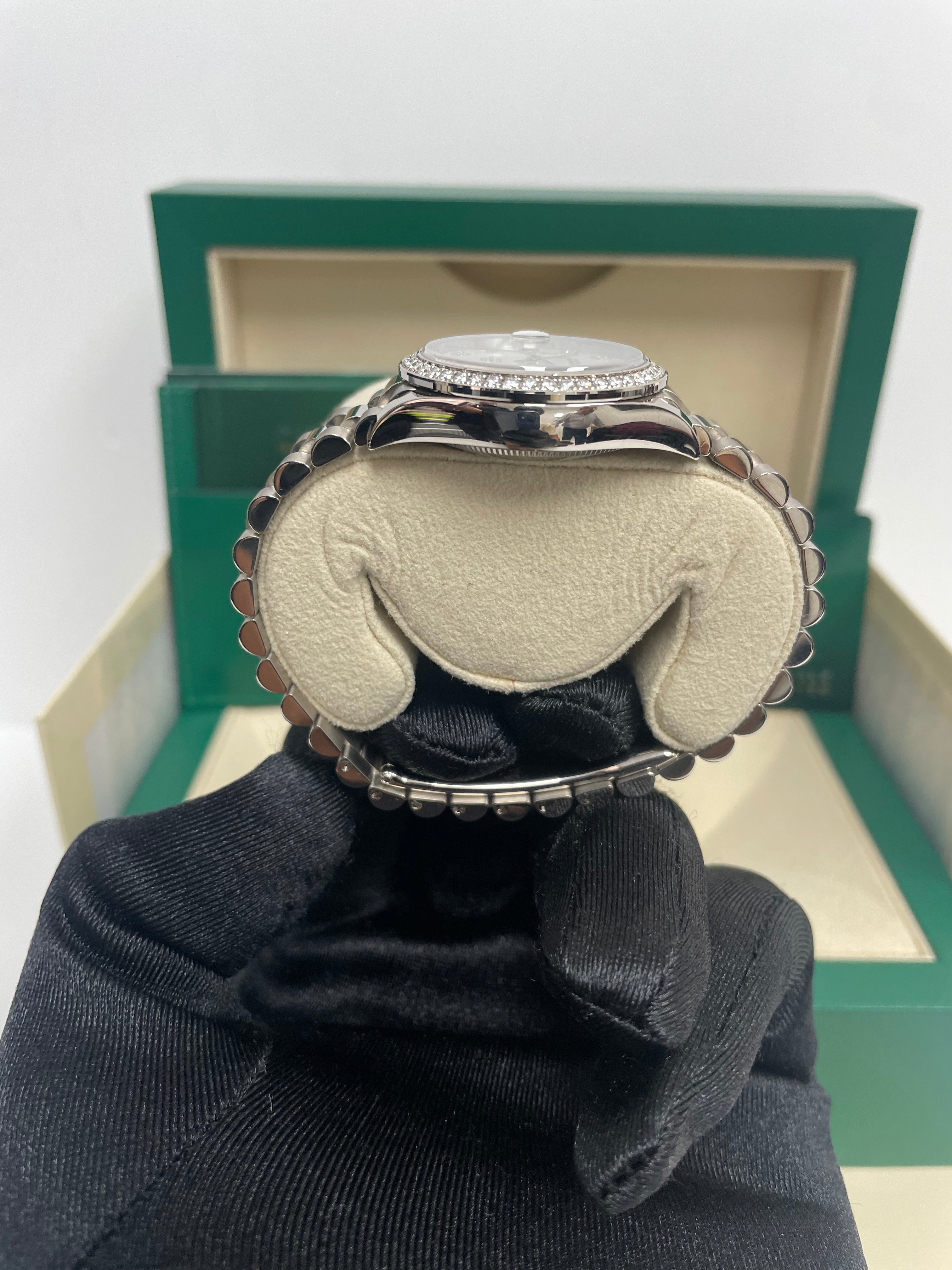 Rolex Datejust 31 White Gold Watch with Diamond Bezel & Mother of Pearl Diamond Dial - President Bracelet (Ref #278289RBR) | Luxury Women's Timepiece for Special Occasions & Formal Events