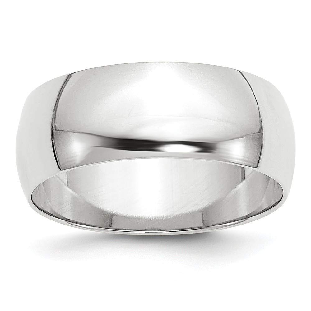 14K Gold Half Round Band Ring for Women - White Gold, Yellow Gold, Rose Gold - Available in 2mm to 8mm Widths & Multiple Sizes - Perfect Wedding, Anniversary, Birthday Gift Jewelry - Elegant Stackable Rings for Everyday Wear or Special Occasions