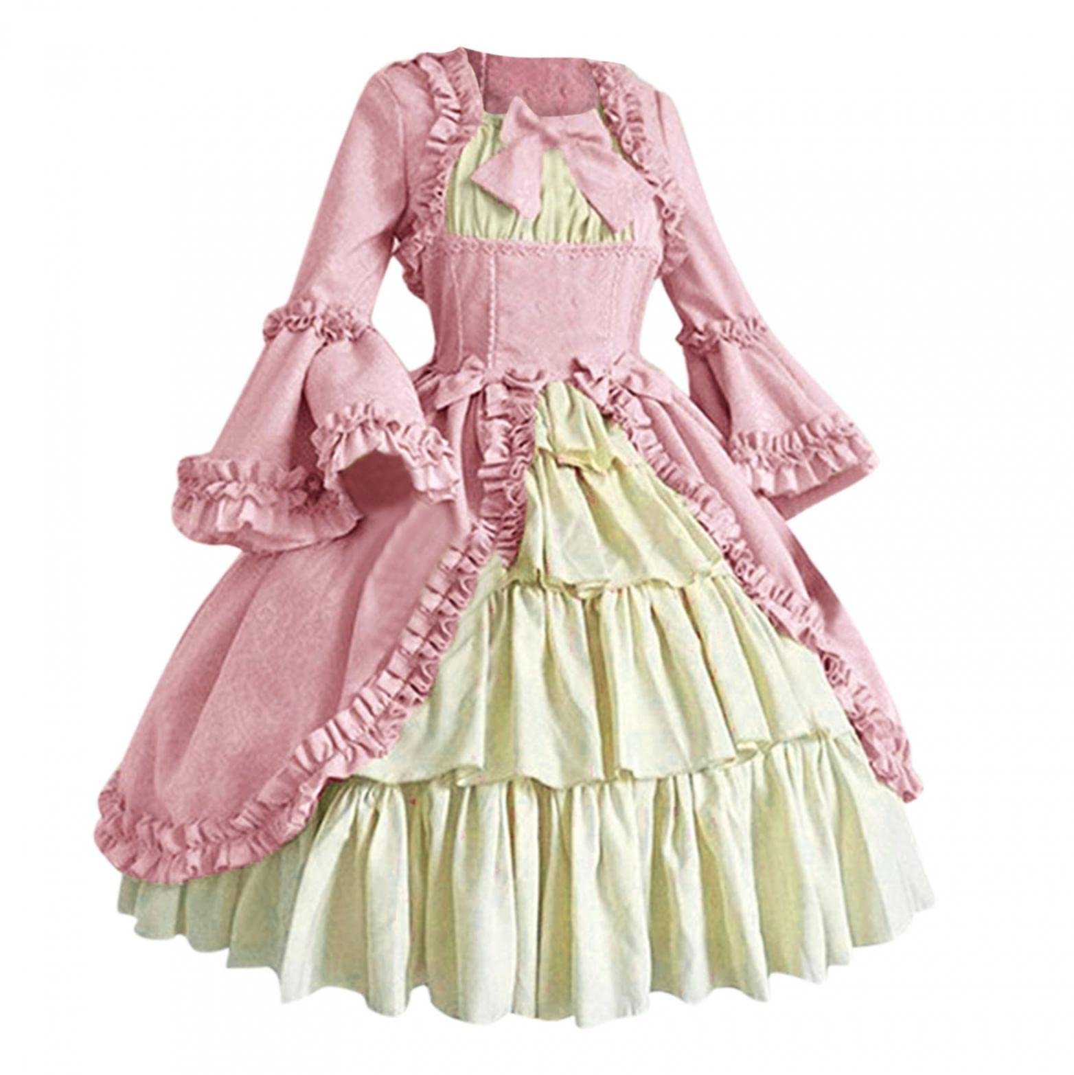 POTO Steampunk Corset Dress for Women - Victorian Lolita Gown, Renaissance Princess Costume for Cosplay, Halloween & Themed Parties