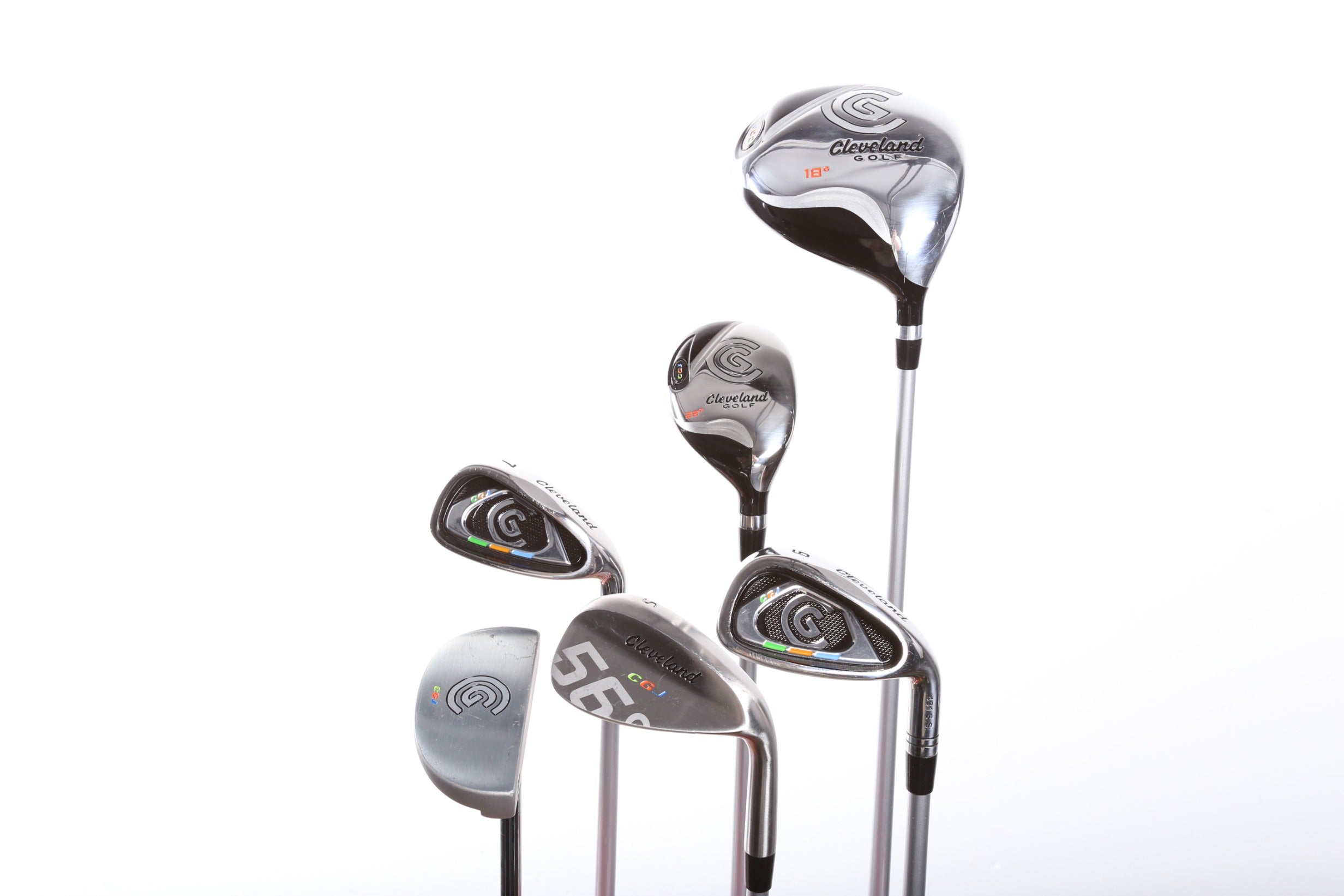Cleveland CGJ Medium Driver Golf Club Set for Youth - Right Handed (RH) with HY, 7I, 9I, SW & Putter | Perfect for Junior Golf Training & Tournaments