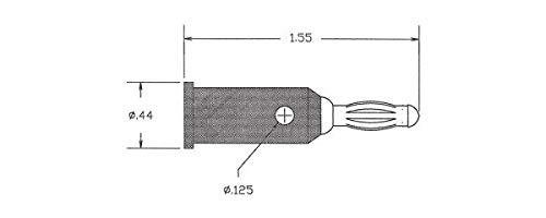 699A-9823-17 Aluminum Thru-Hole Round Standoff, 0.188