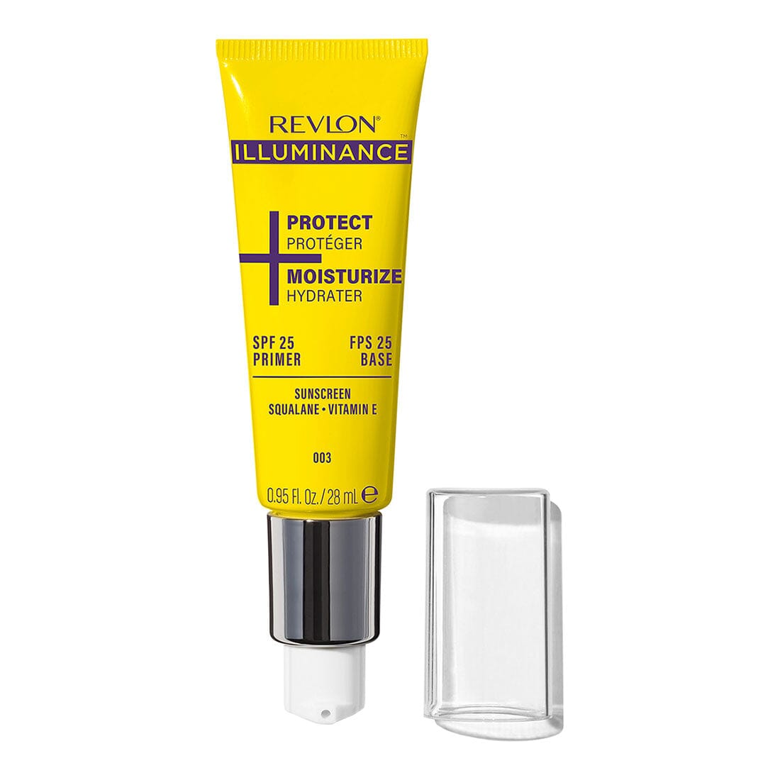 Revlon Illuminance Moisturize + Protect SPF 25 Face Primer - 28ml, Universal Tint, Hydrating & Brightening Makeup Base for Flawless Look - Perfect for Daily Wear & Sun Protection