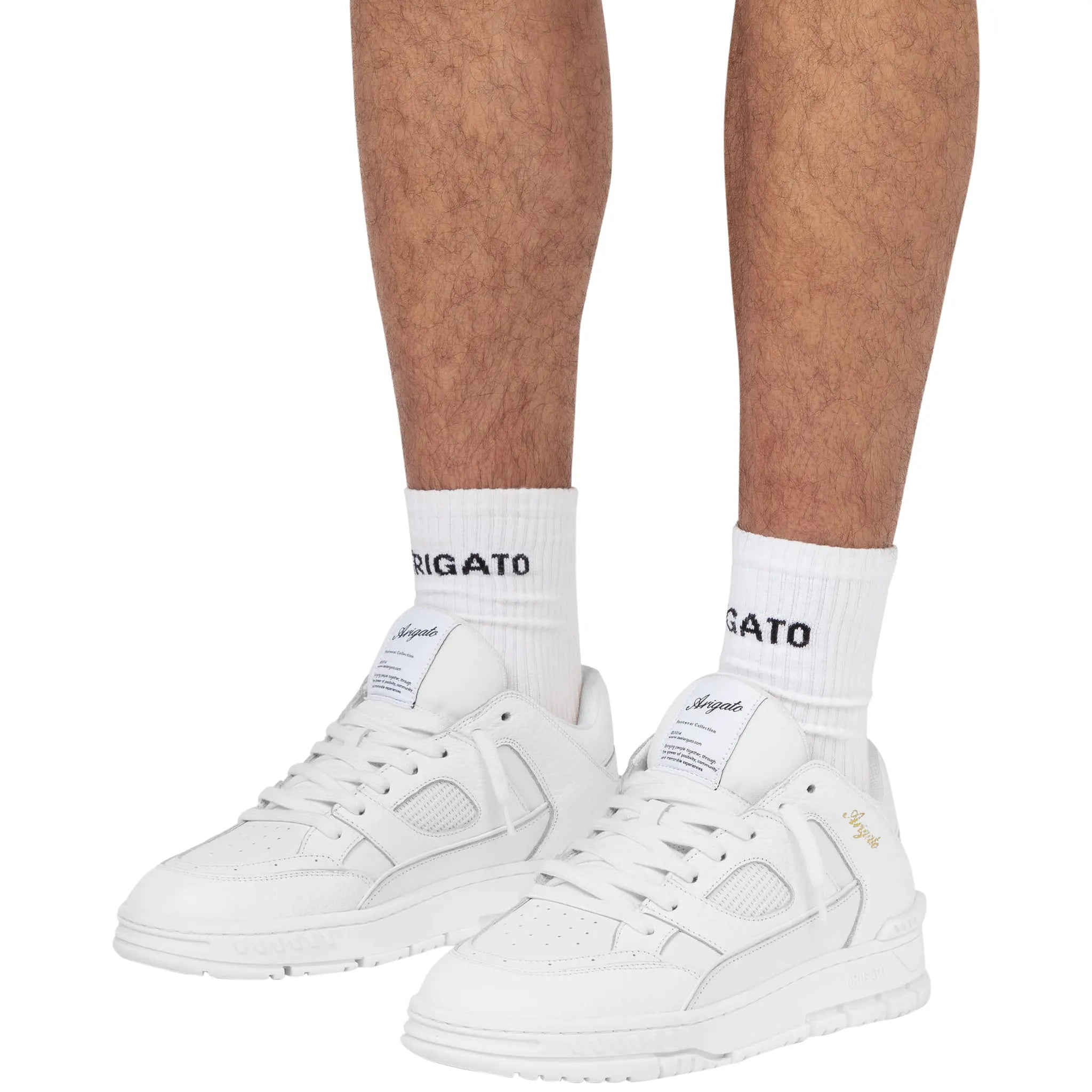 Axel Arigato Area Lo White Sneakers for Men - Minimalist Low Top Casual Shoes for Everyday Wear - Perfect for Street Style, Work & Travel