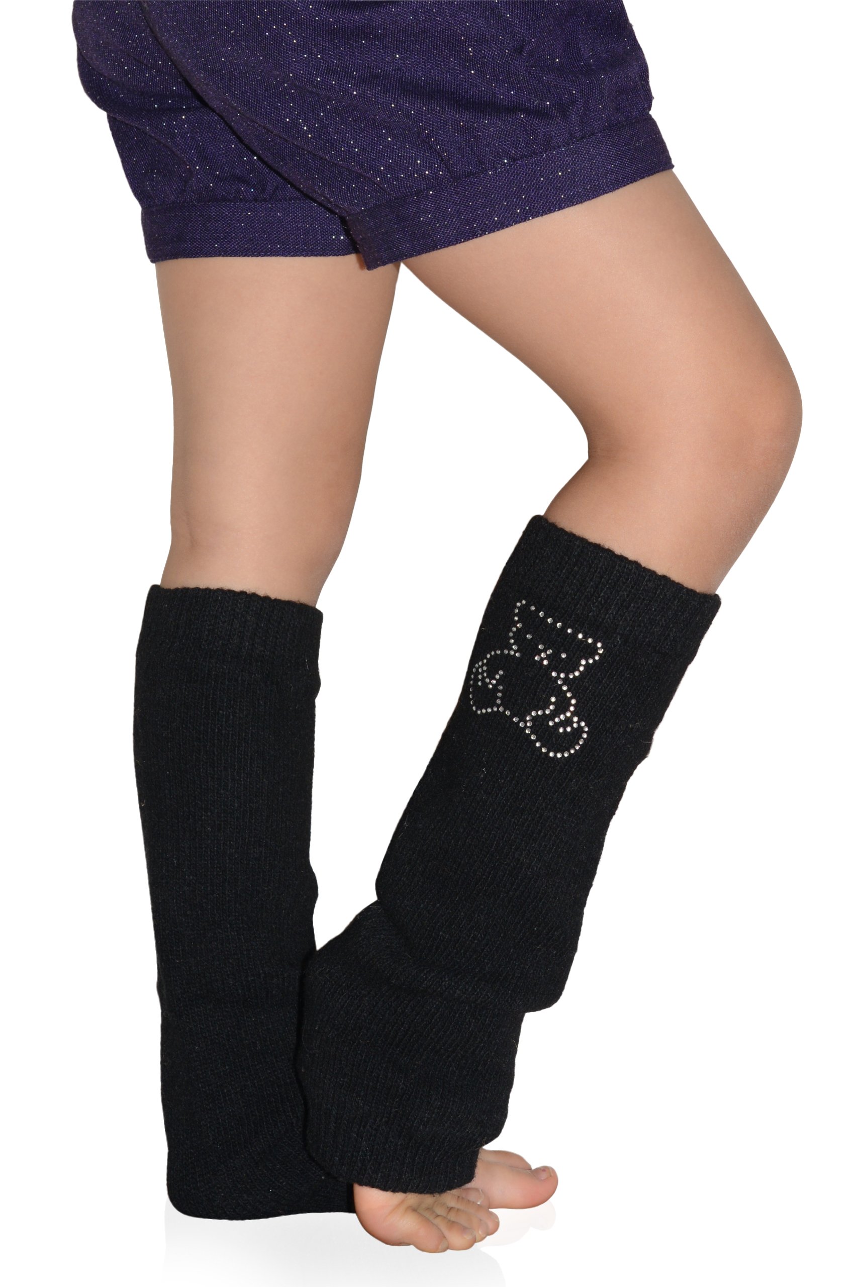 Stylish Bejeweled Teddy Bear Leg Warmers for Kids - 1, 2, or 3 Pack Deals | Perfect for Dance, Gymnastics & Winter Outfits