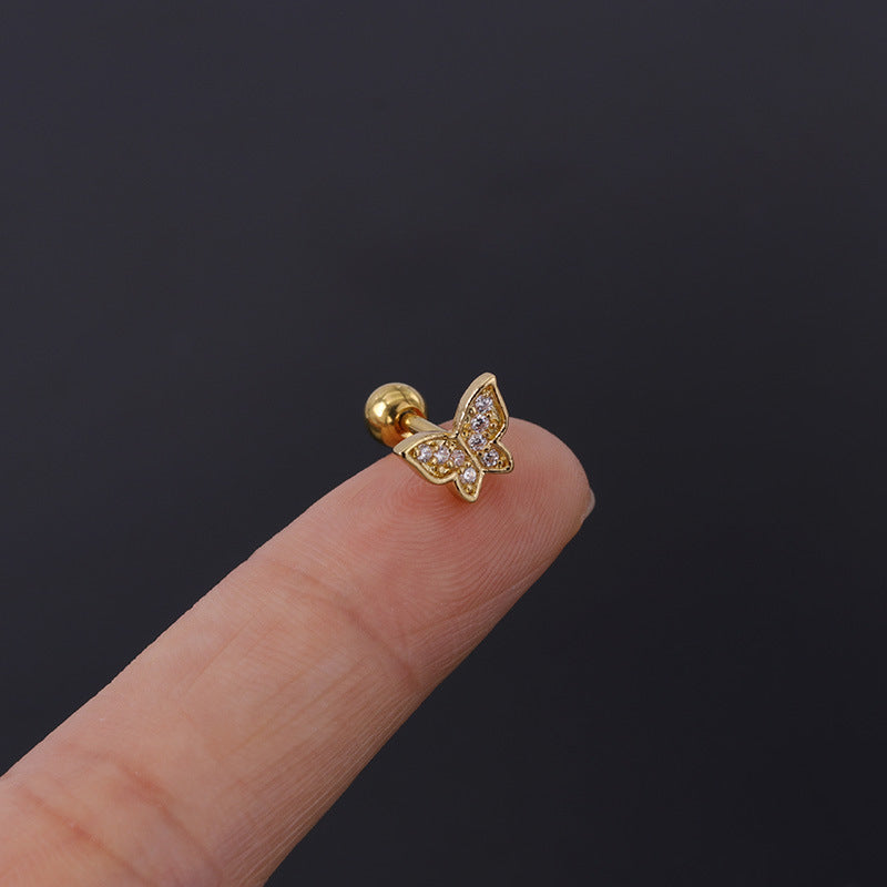 1.2mm Marquise Geometry Daith Stud Piercings - 316L Surgical Steel Body Jewelry for Cartilage & Ear Piercing | Perfect for Everyday Wear & Special Occasions