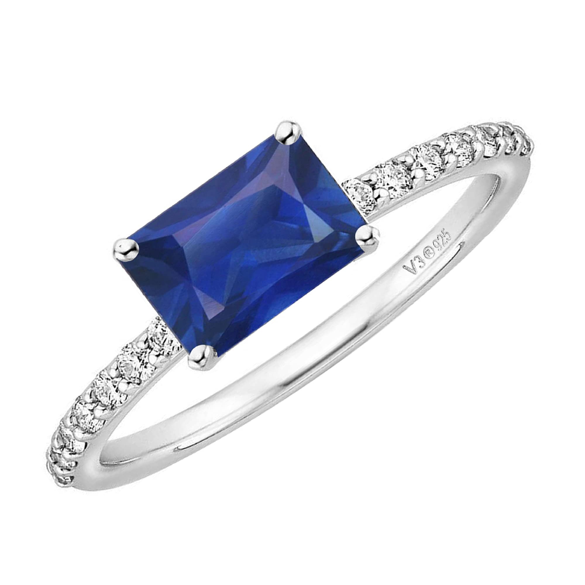 Elegant Sterling Silver White Topaz Engagement Ring for Women - Perfect for Proposals, Weddings & Anniversaries